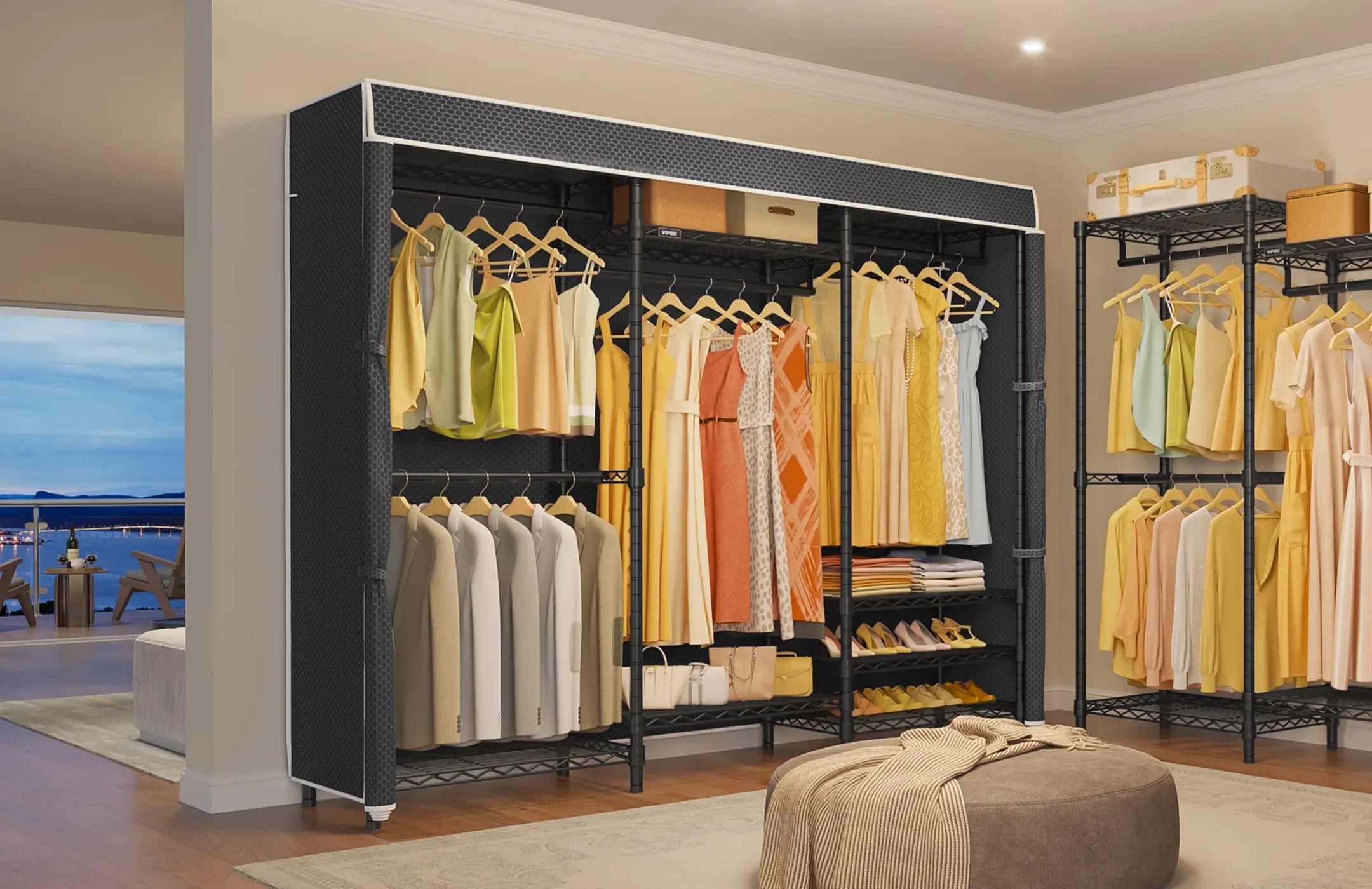 VIPEK C Series Covered Clothes Racks – Dust-Free, Clutter-Free Storage ...