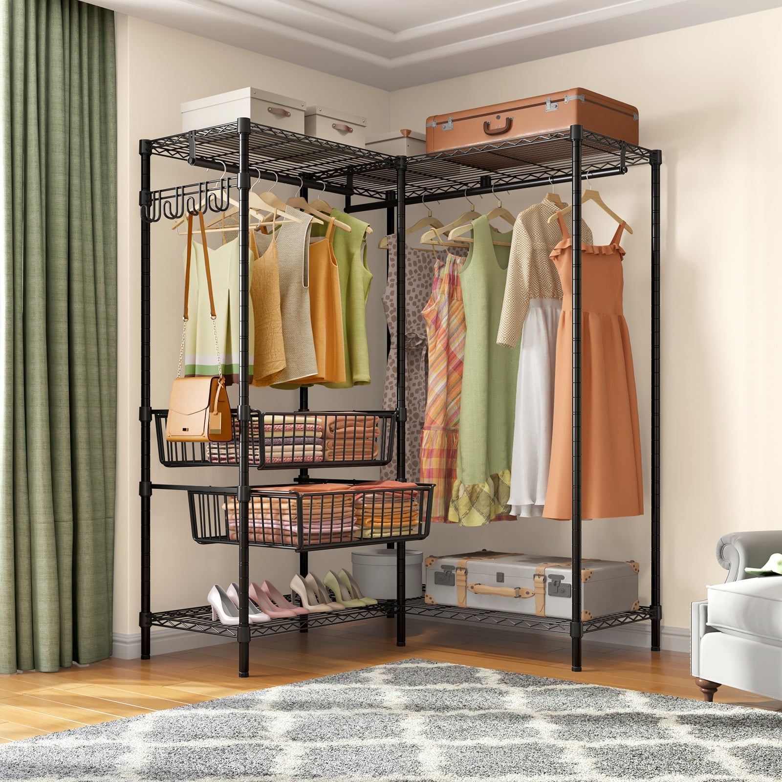 VIPEK L9 Corner Garment Rack