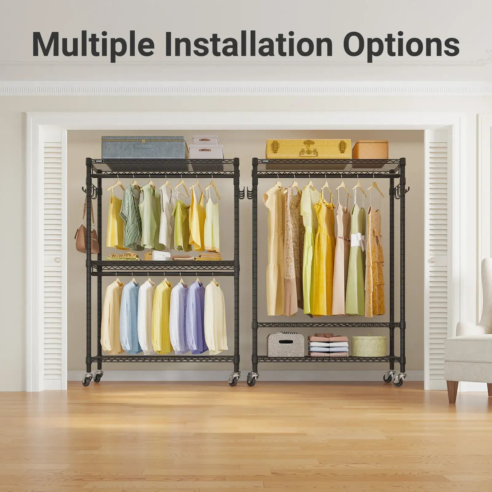 VIPEK R2 Plus Rolling Clothes Rack