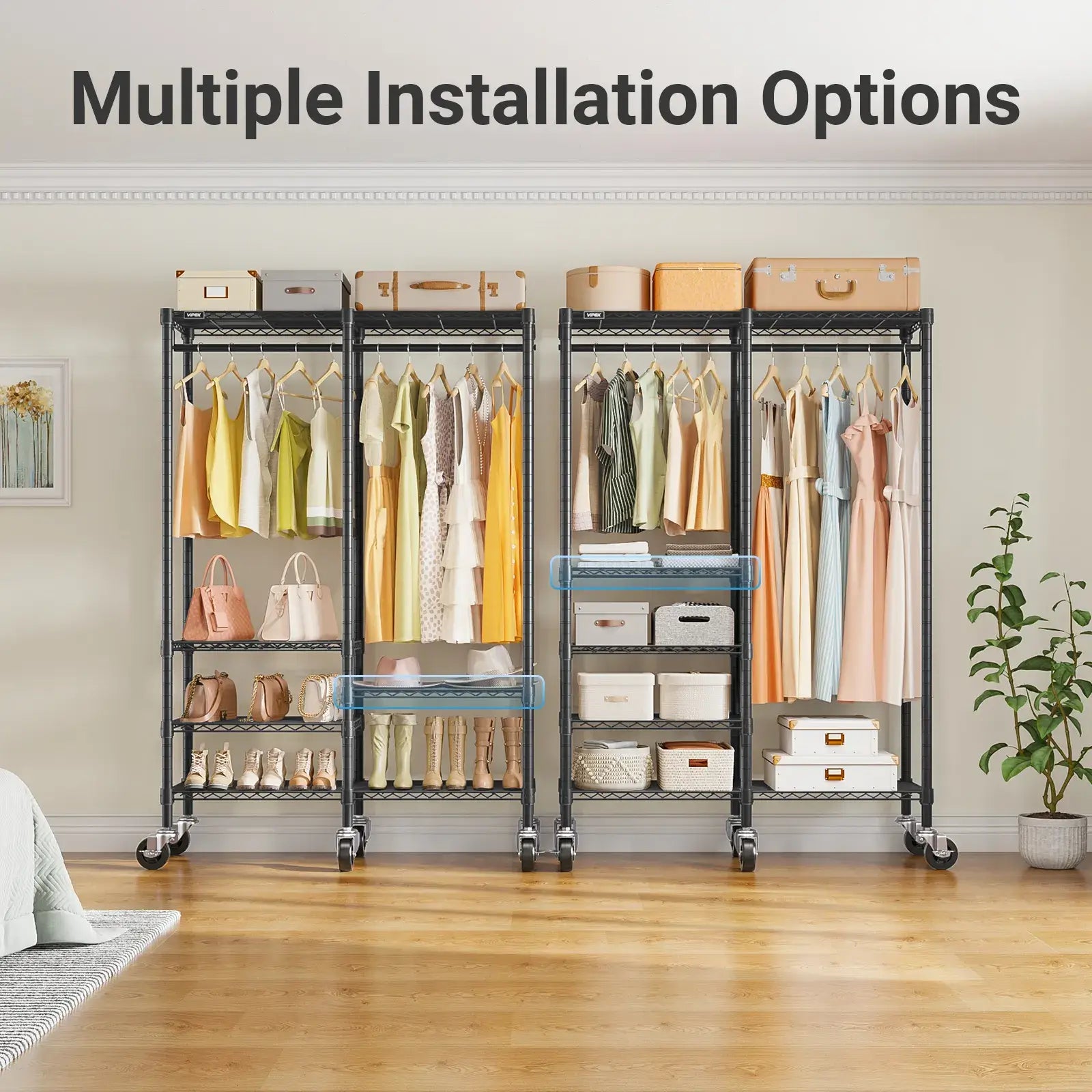 VIPEK R4 Rolling Clothes Rack