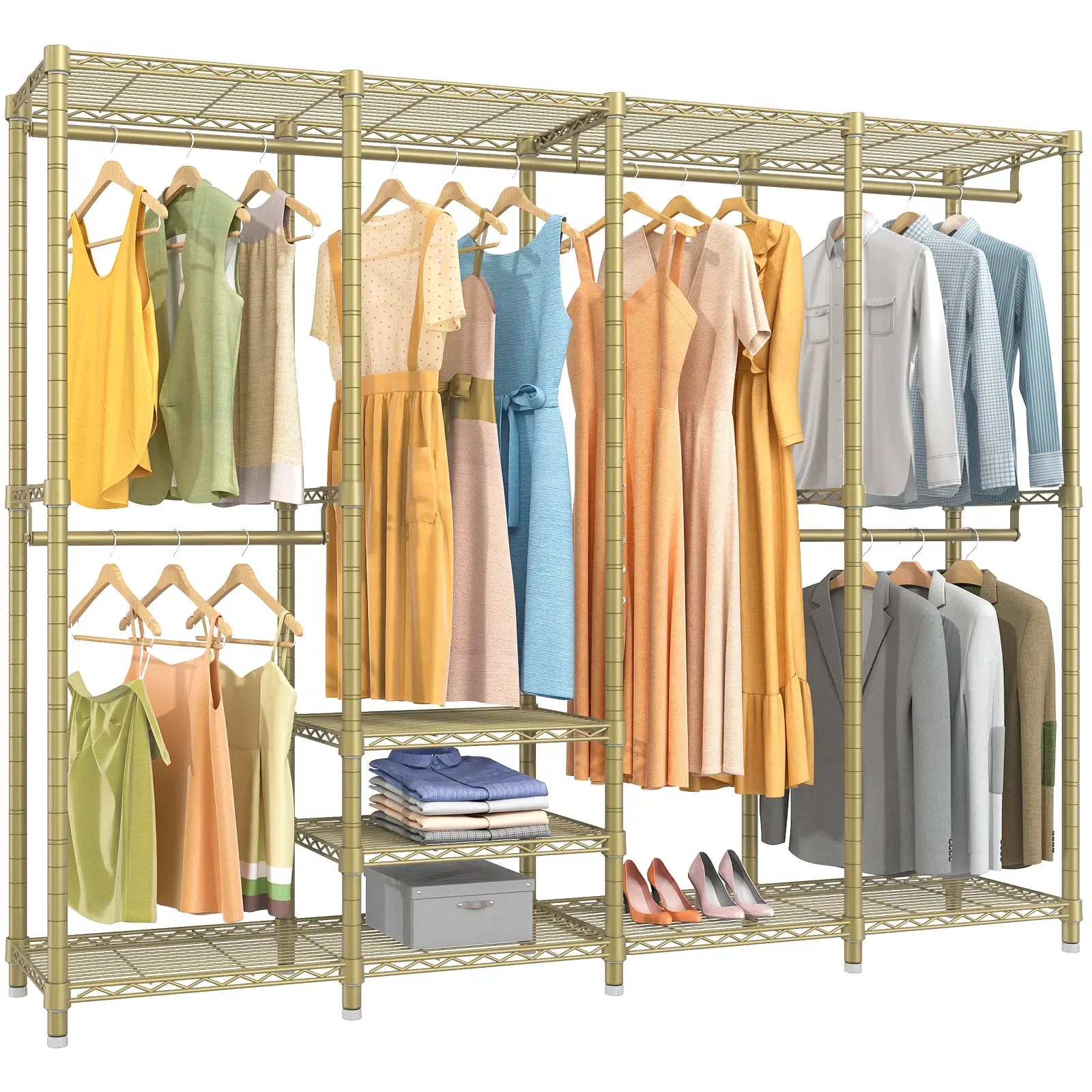 VIPEK V40 Clothes Rack, Gold