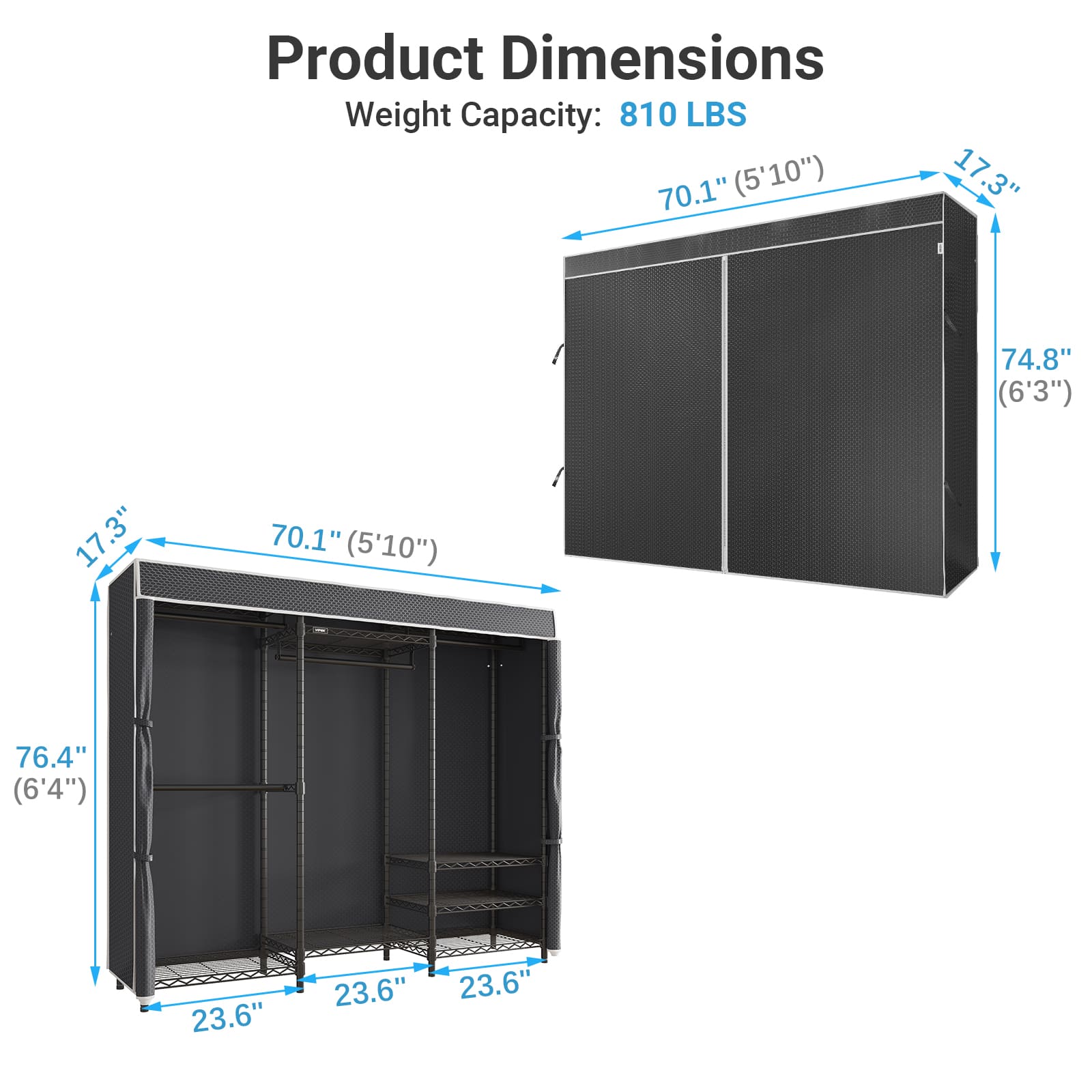 VIPEK V5C Clothes Rack