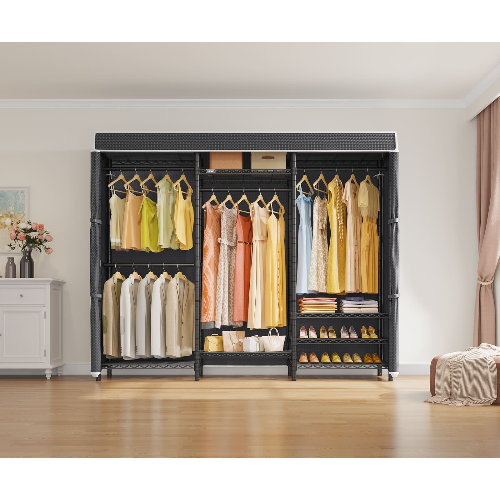 VIPEK Cover for V5, V5i, V5L, V10 Medium, S3 Clothes Rack - Large/ Black