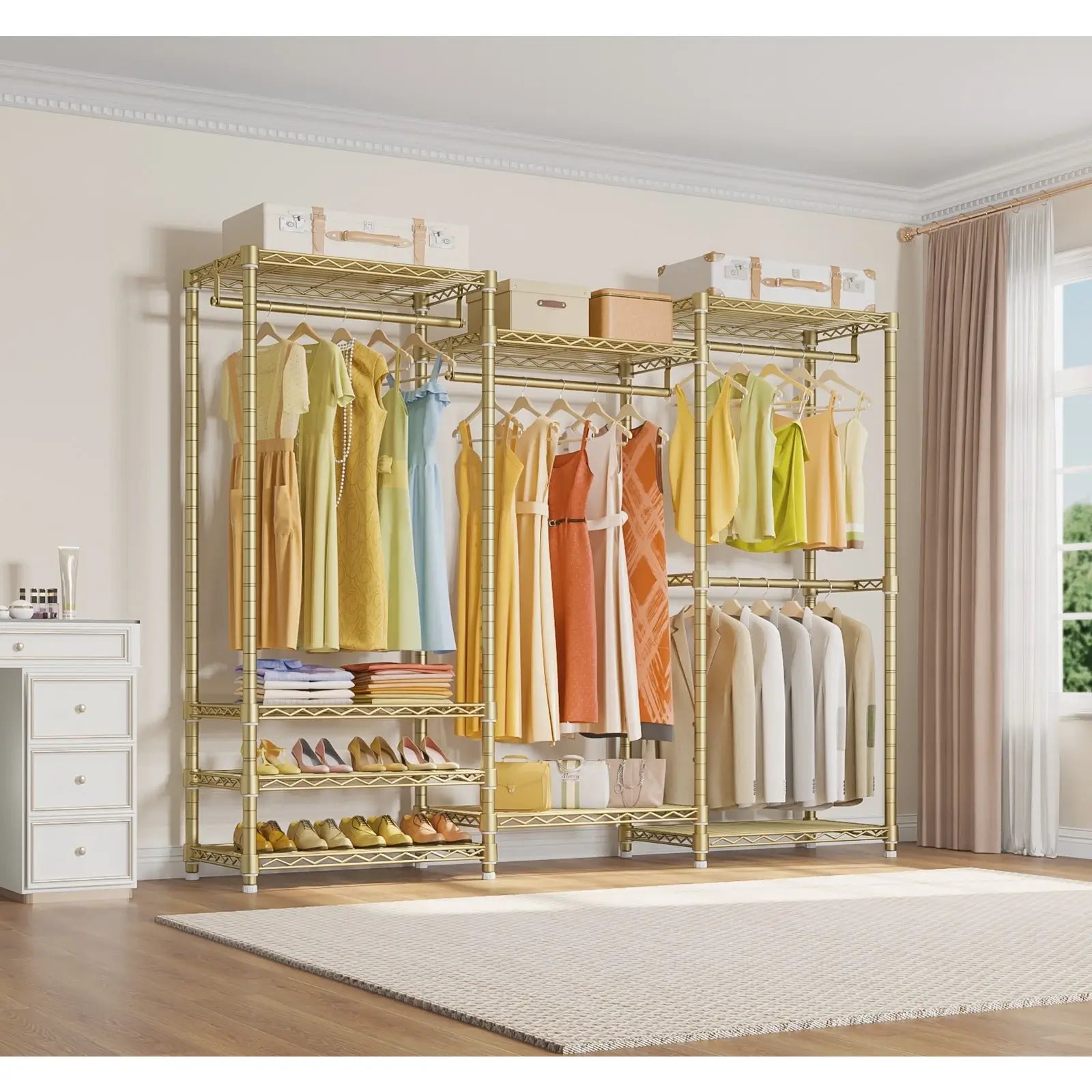 VIPEK V5 Clothes Rack, Gold