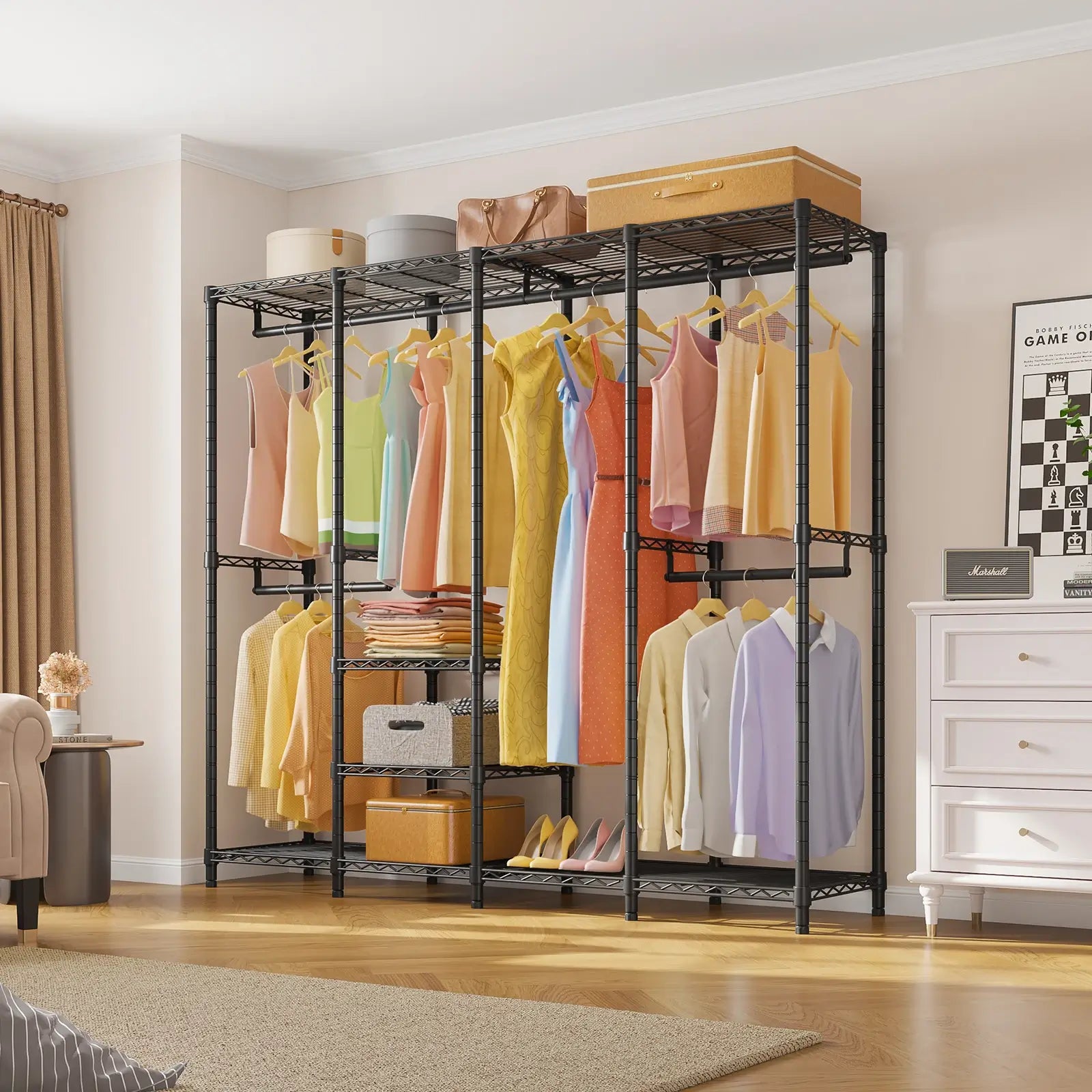 VIPEK V40 Medium Clothes Rack, Black