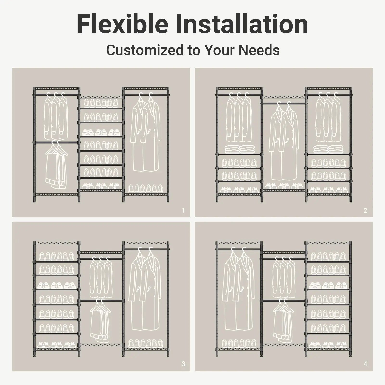 VIPEK S3 Clothes Rack with Shoe Storage
