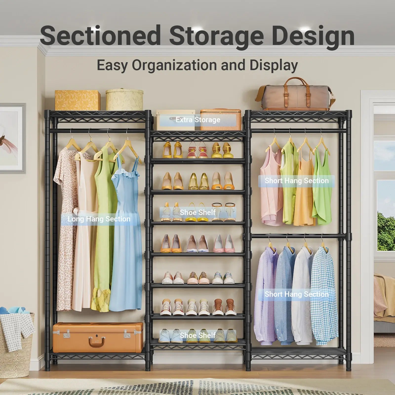VIPEK S3 Clothes Rack with Shoe Storage