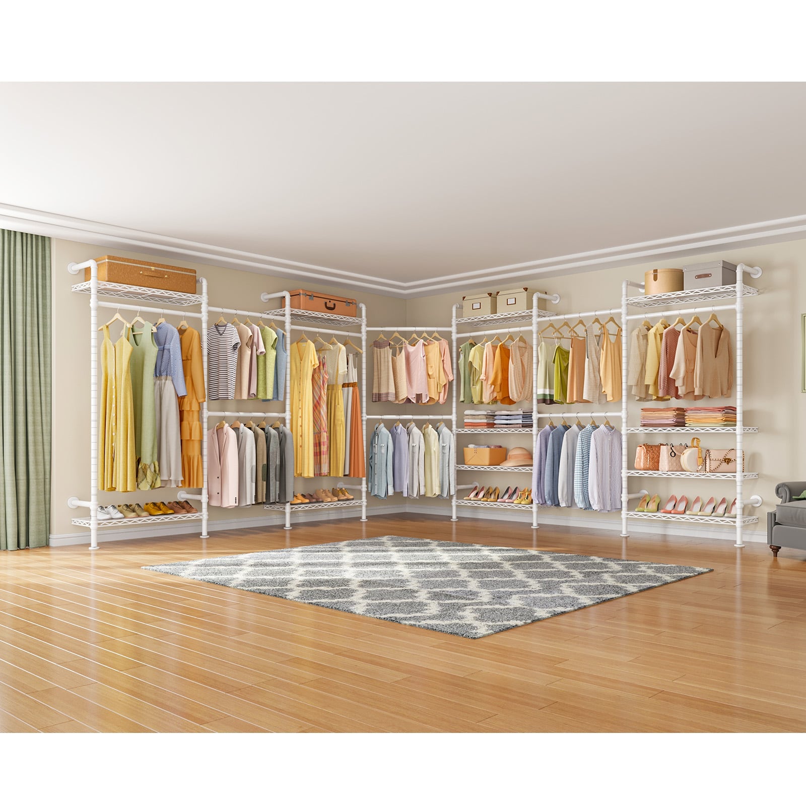 Timate U3 Wall Mounted Expandable Clothes Rack