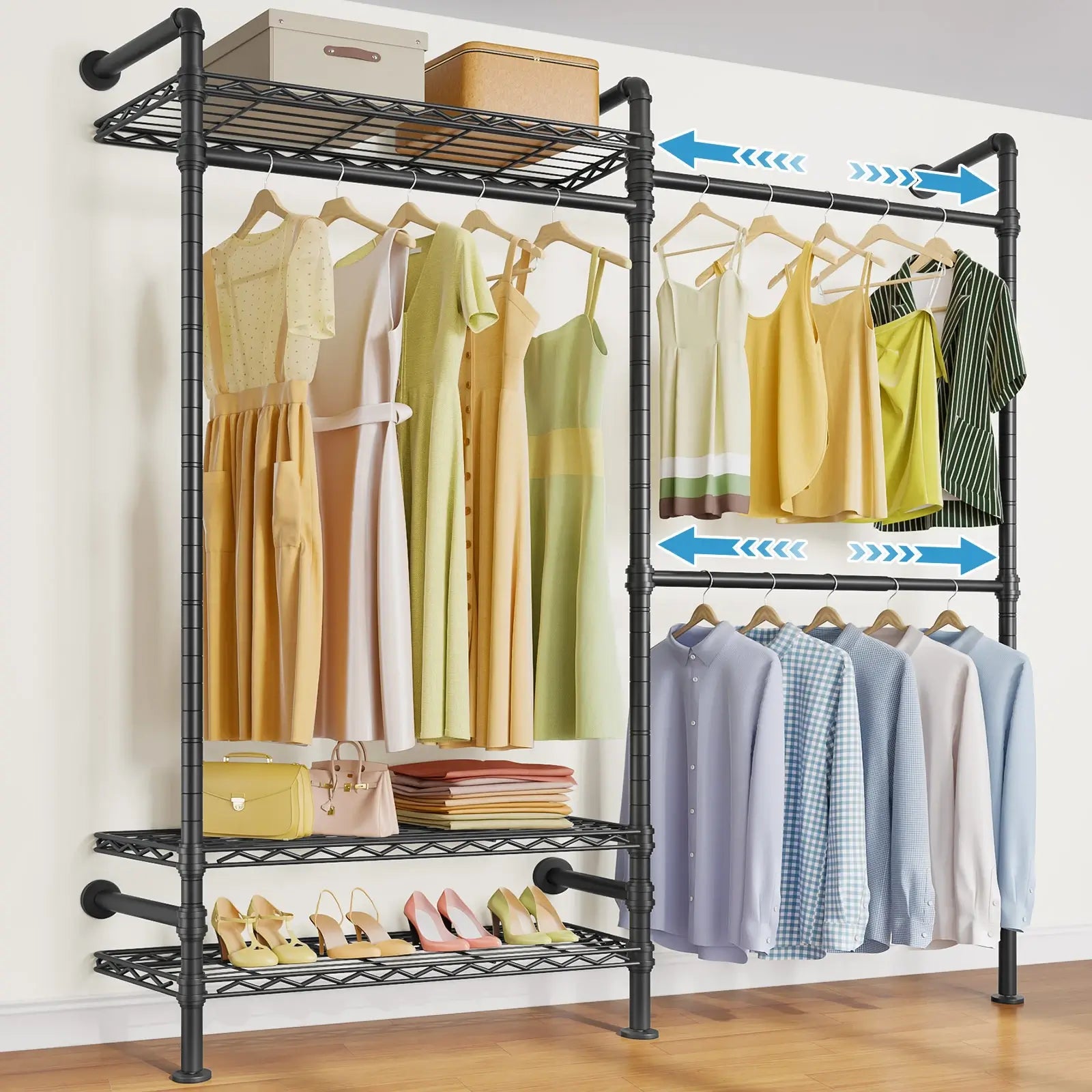 Timate F2 Wall Mounted Expandable Clothes Rack