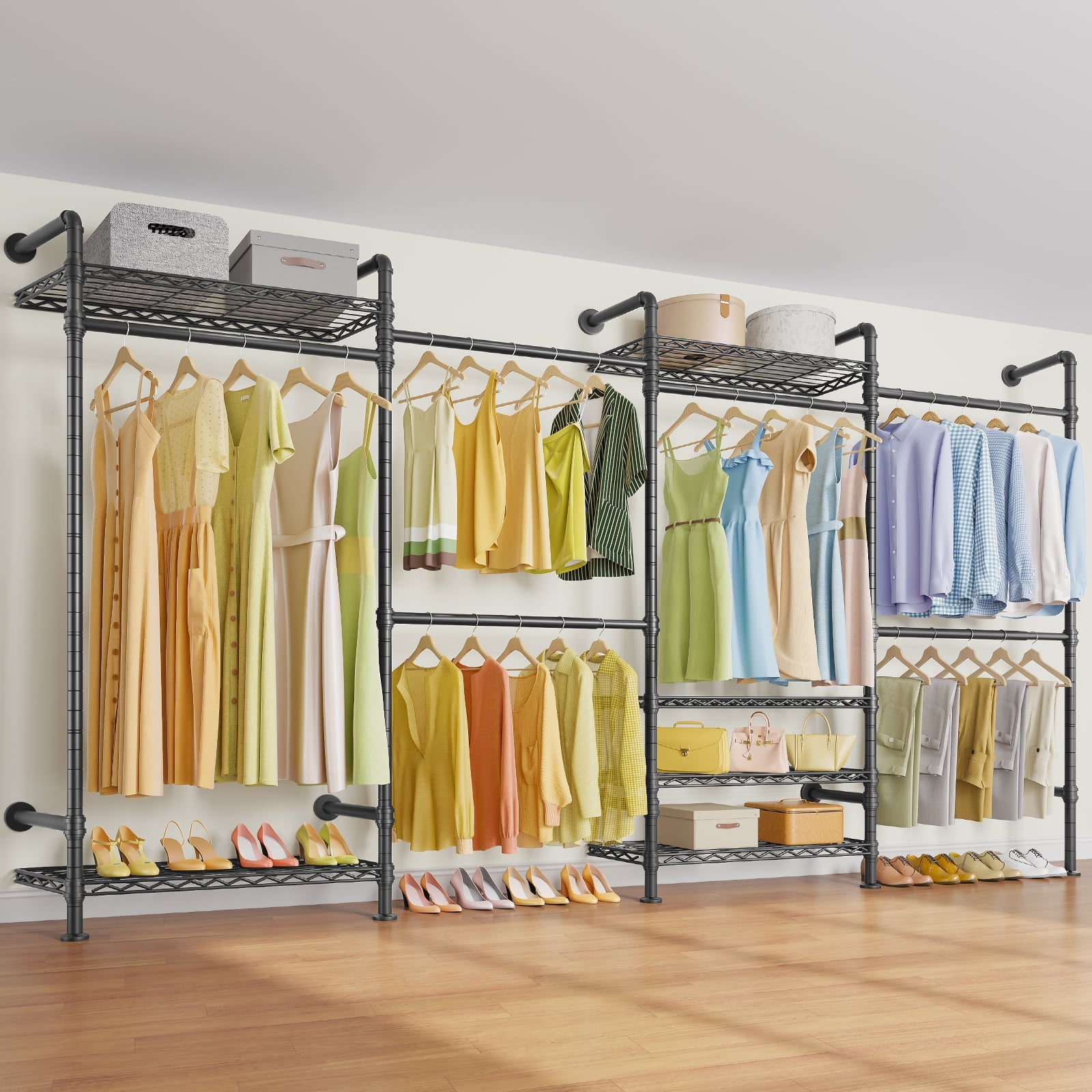 Timate F4 Wall Mounted Expandable Clothes Rack