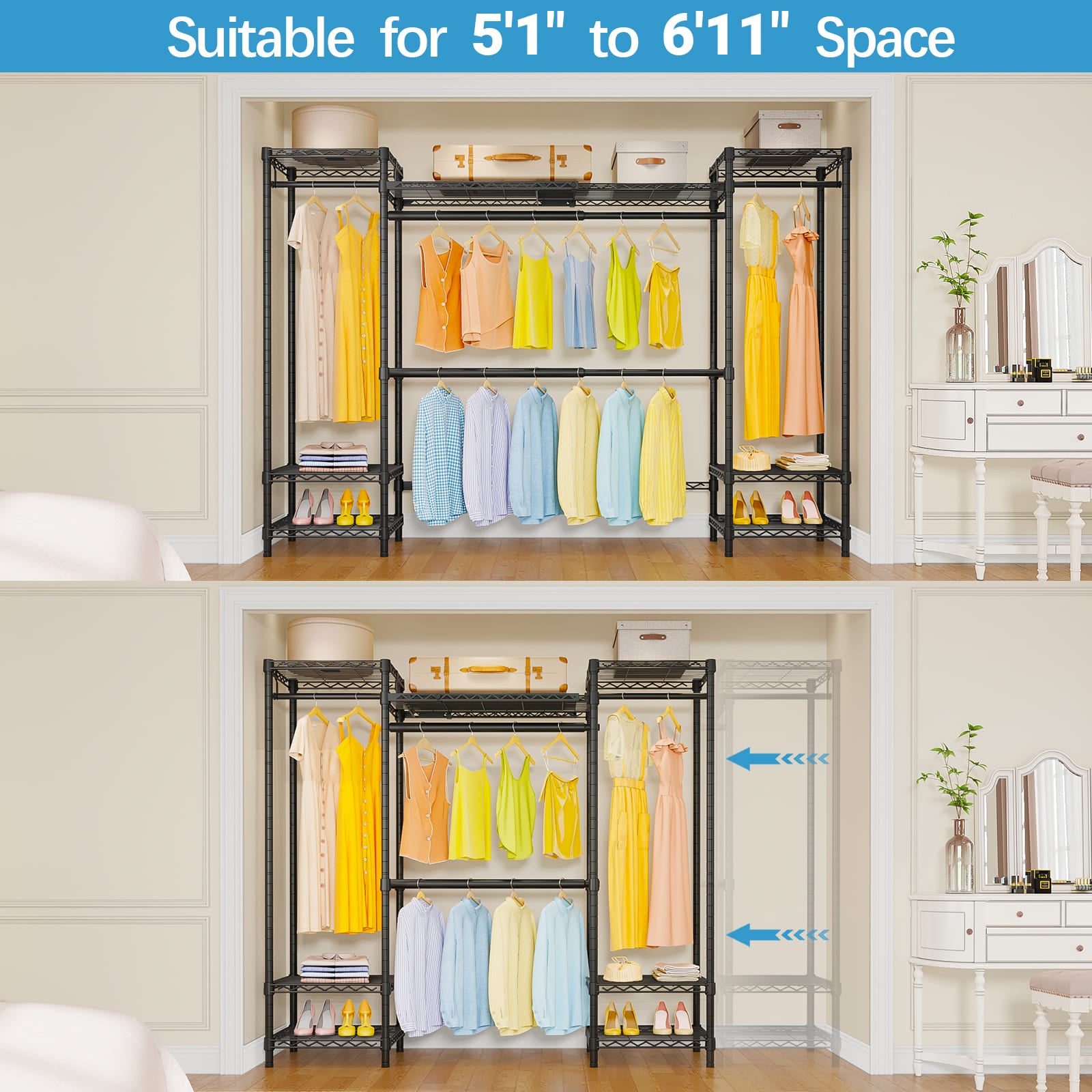 VIPEK X30 Expandable Garment Rack