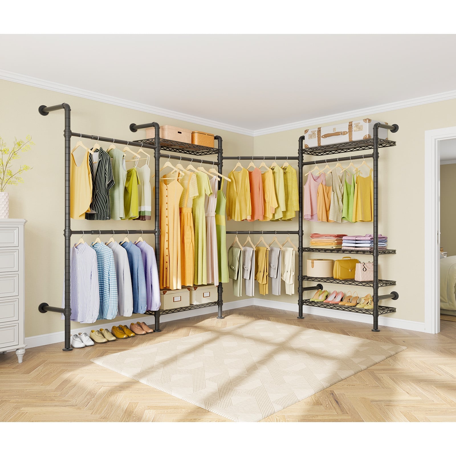 Timate L4 Wall Mounted Expandable Clothes Rack
