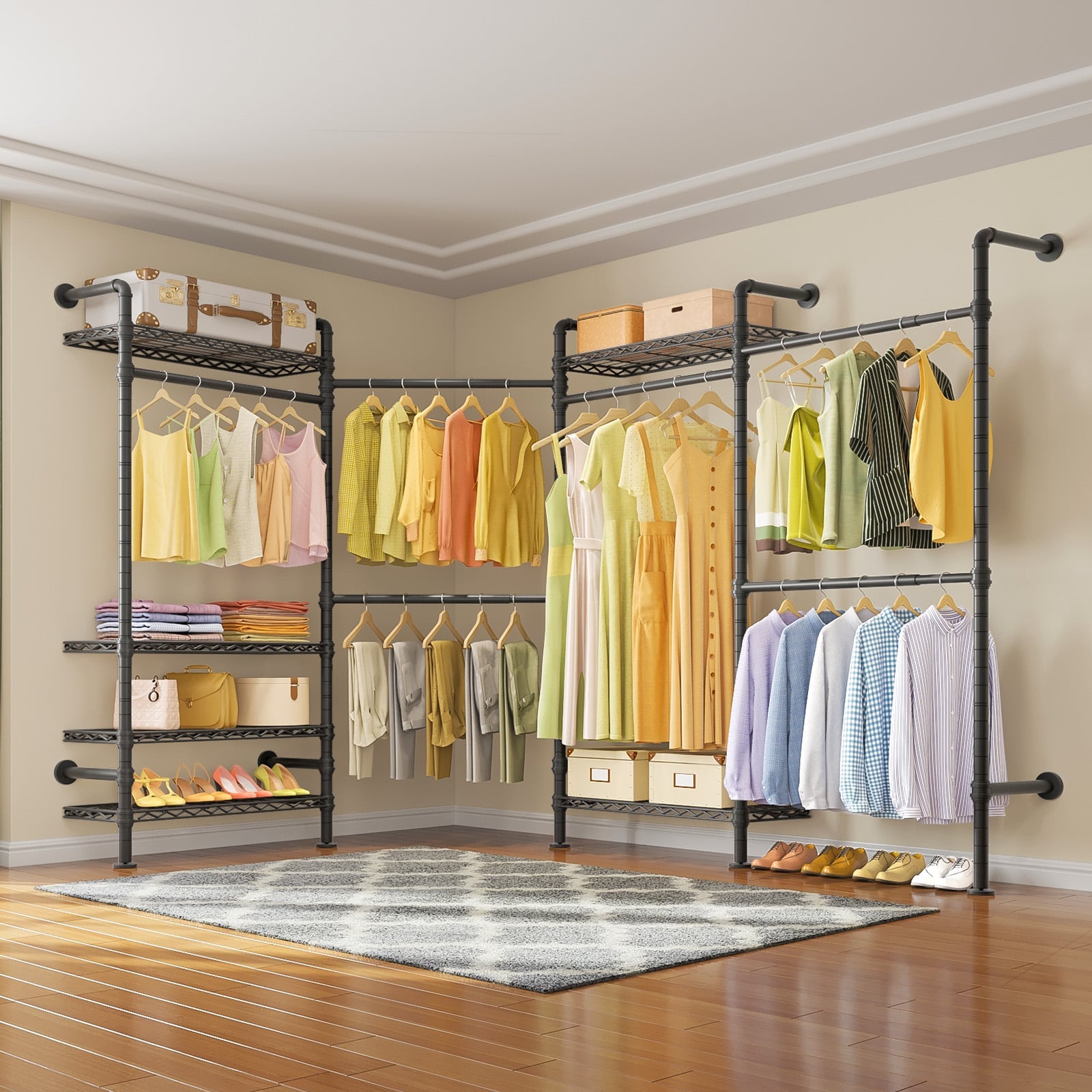 Timate L4 Wall Mounted Expandable Clothes Rack