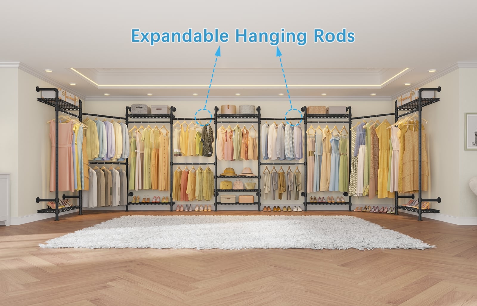 Timate L4 Wall Mounted Expandable Clothes Rack