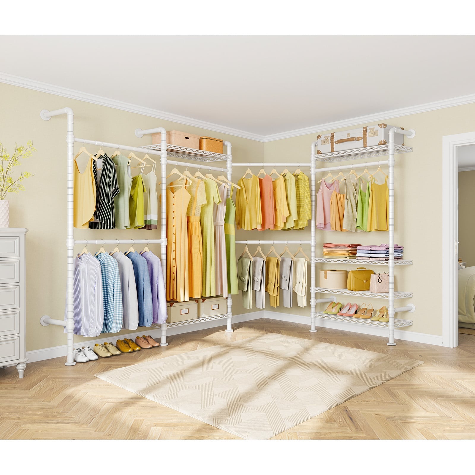 Timate L4 Wall Mounted Expandable Clothes Rack