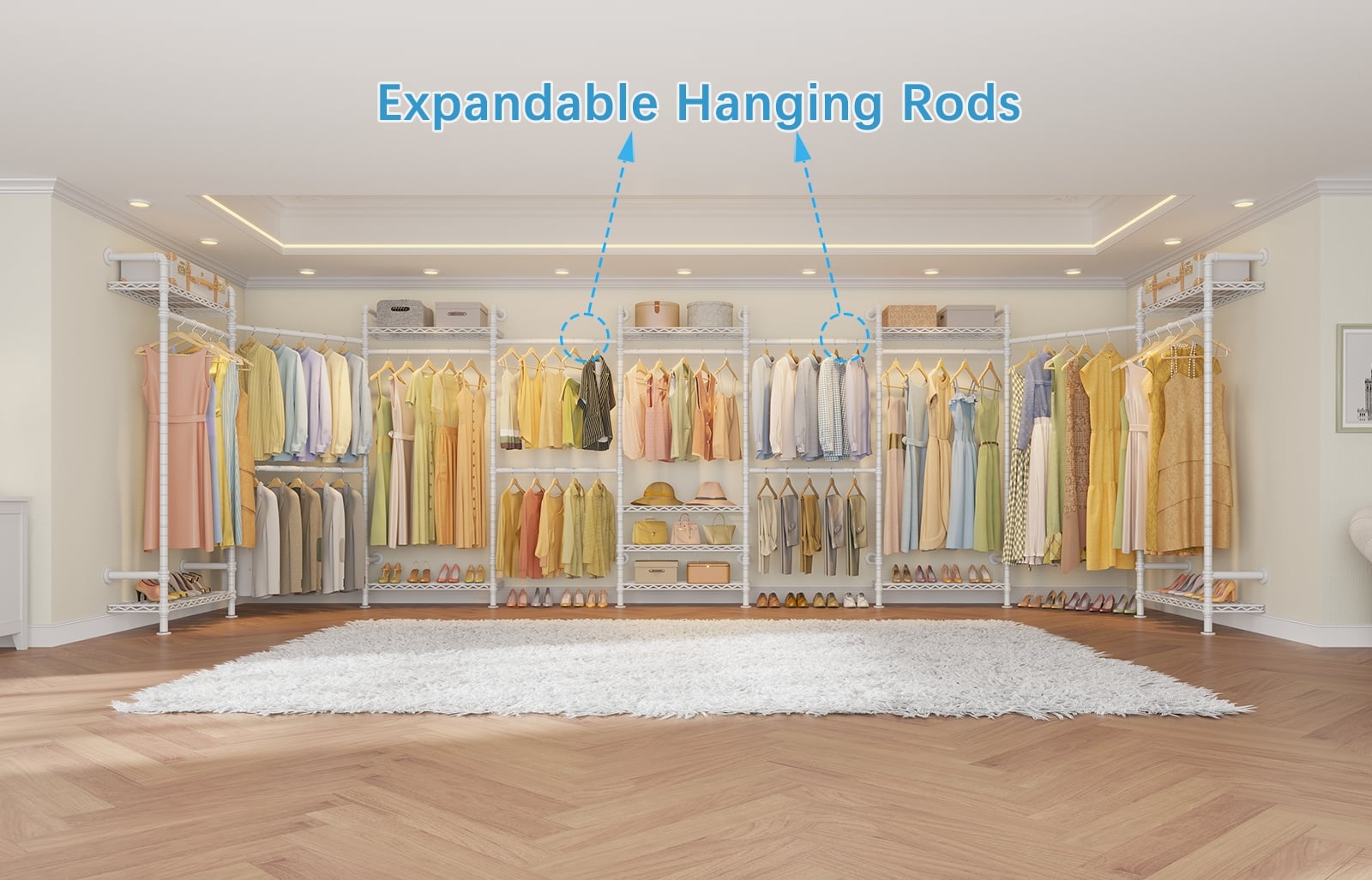 Timate L4 Wall Mounted Expandable Clothes Rack