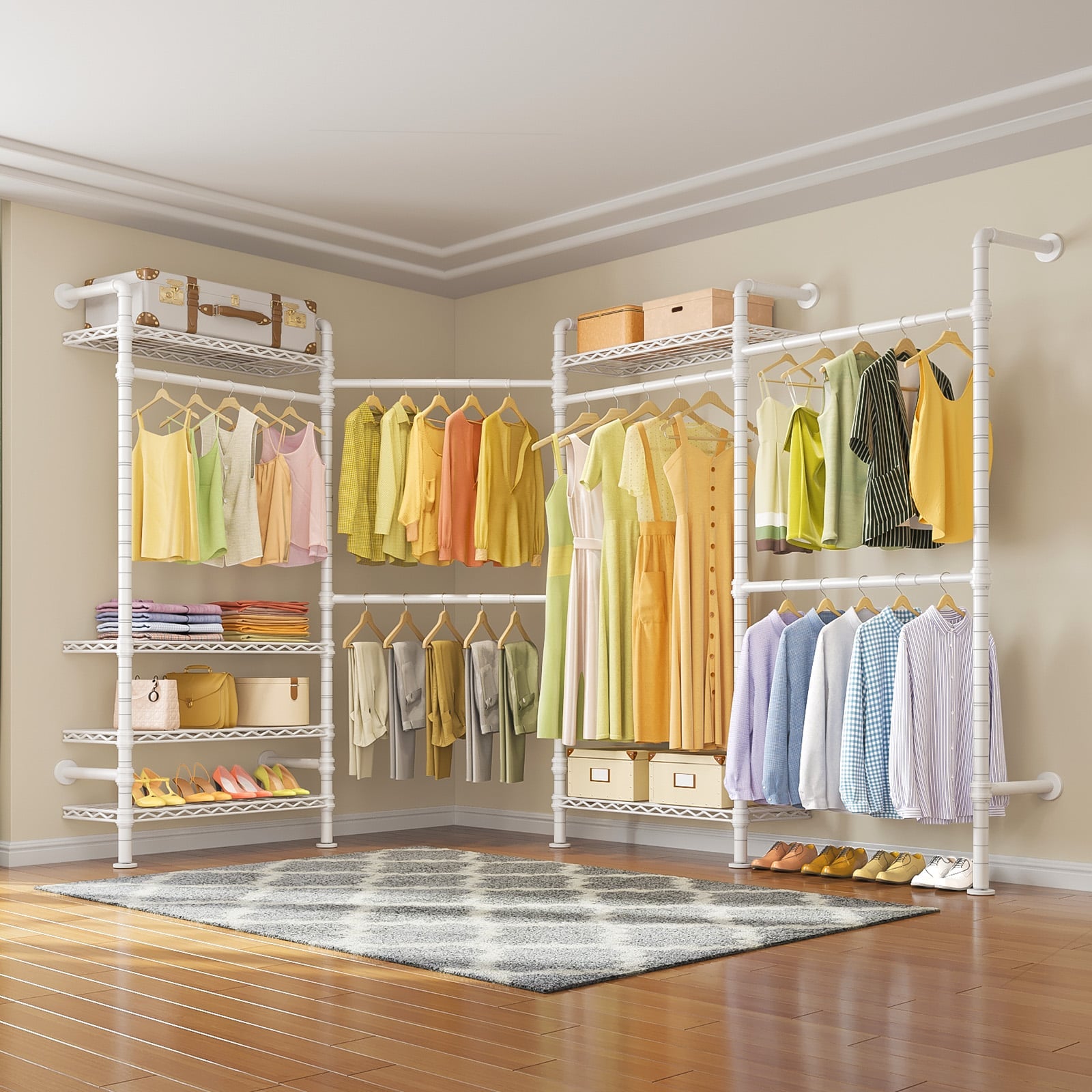 Timate L4 Wall Mounted Expandable Clothes Rack