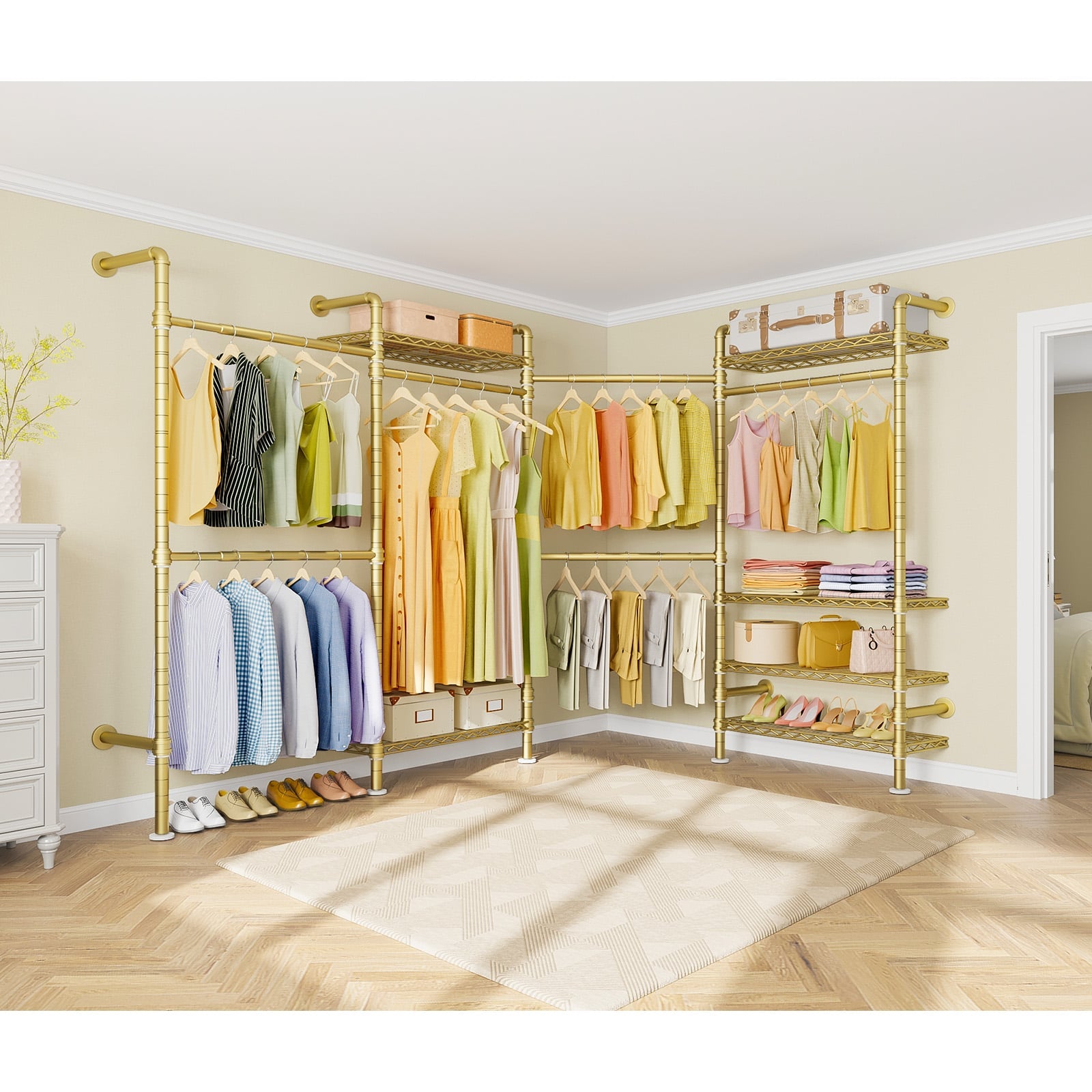 Timate L4 Wall Mounted Expandable Clothes Rack