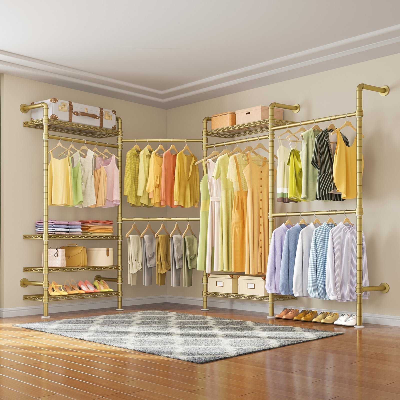 Timate L4 Wall Mounted Expandable Clothes Rack
