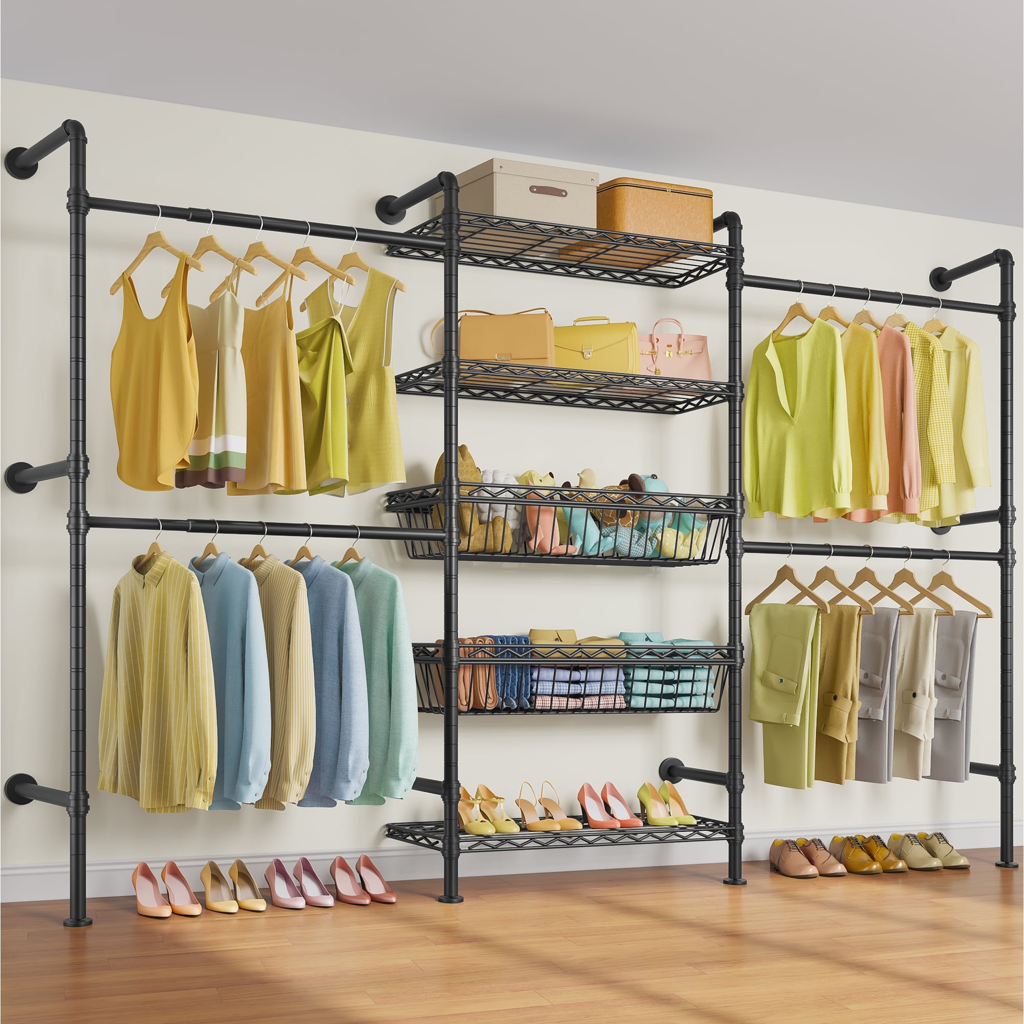 Timate X3 Wall Mounted Expandable Clothes Rack