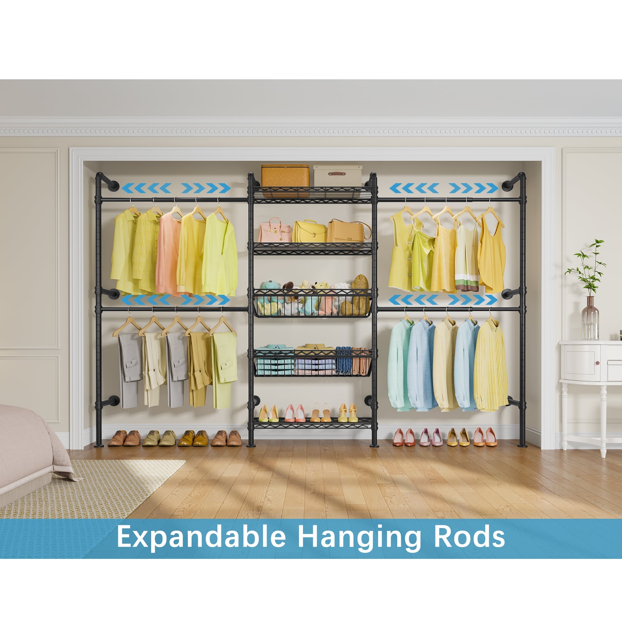Timate X3 Wall Mounted Expandable Clothes Rack