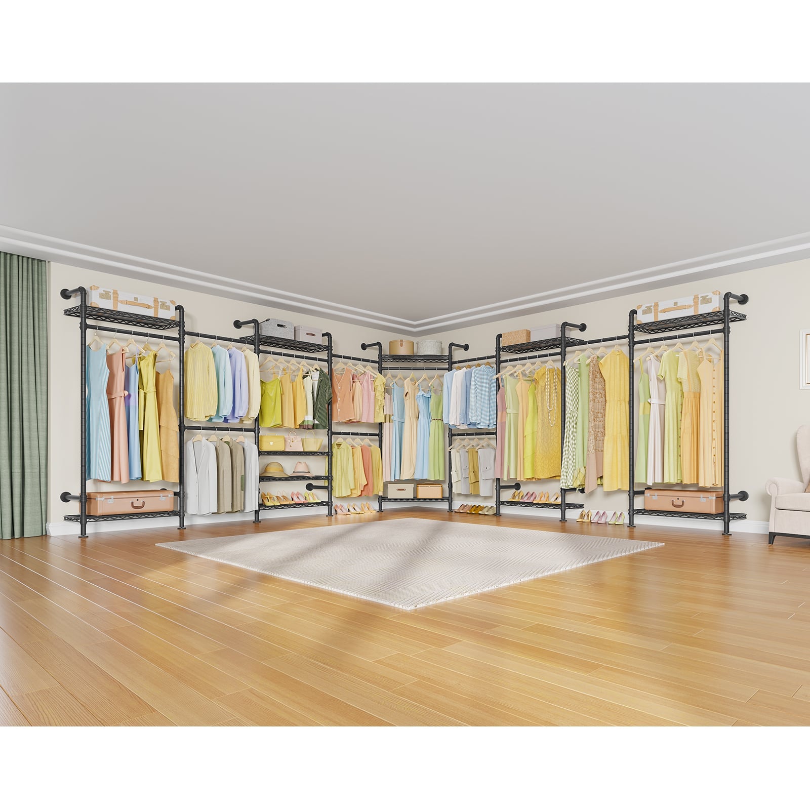 Timate U4 Wall Mounted Expandable Clothes Rack