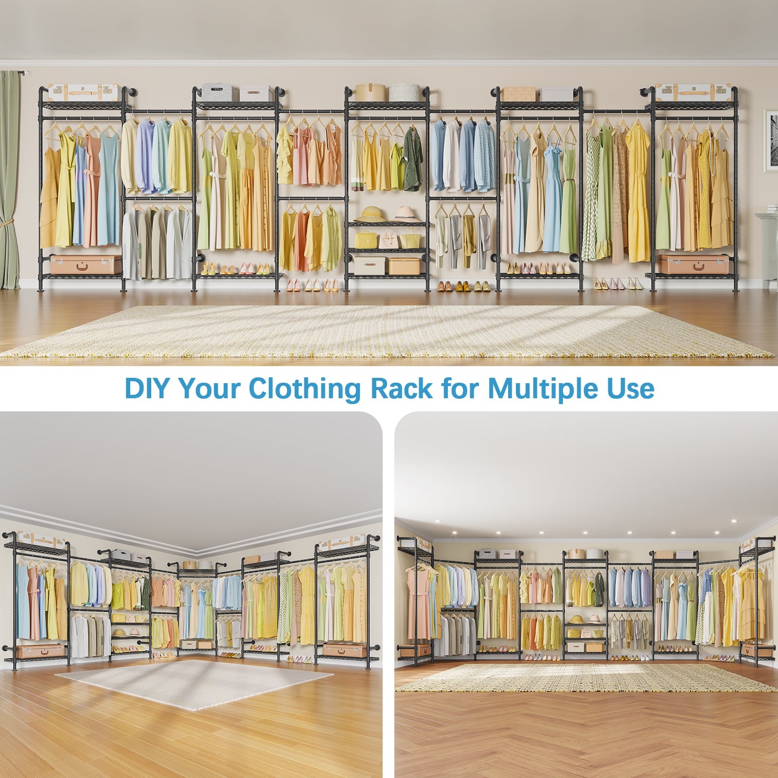 Timate U4 Wall Mounted Expandable Clothes Rack