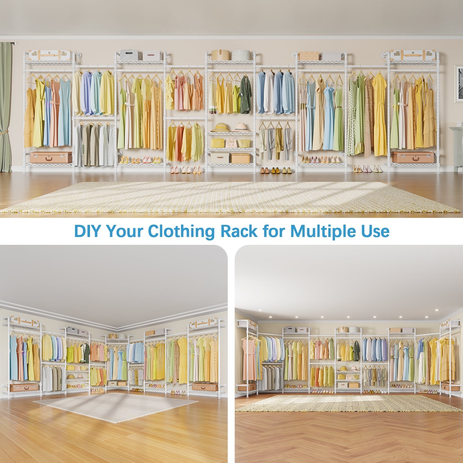 Timate U4 Wall Mounted Expandable Clothes Rack