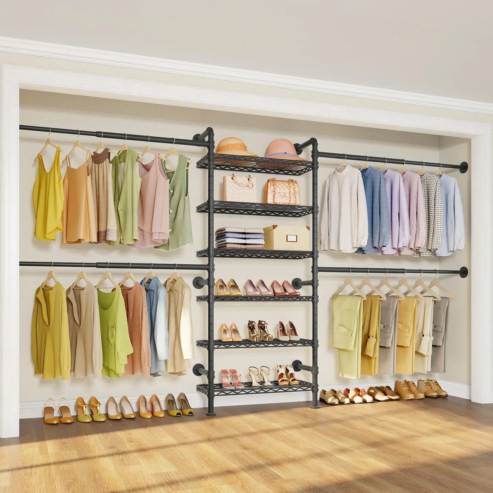 Timate S3X Wall Mounted Expandable Clothes Rack