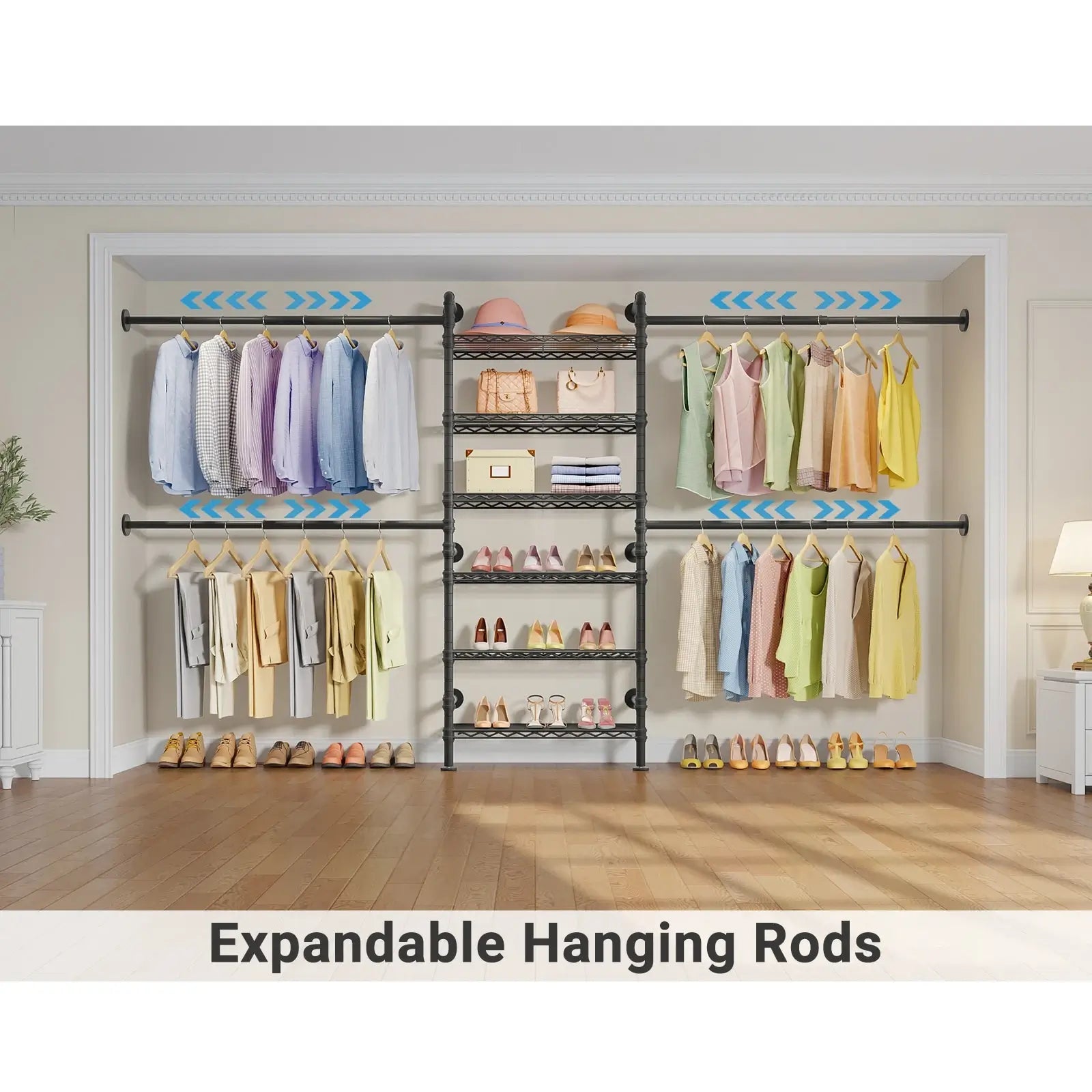 Timate S3X Wall Mounted Expandable Clothes Rack