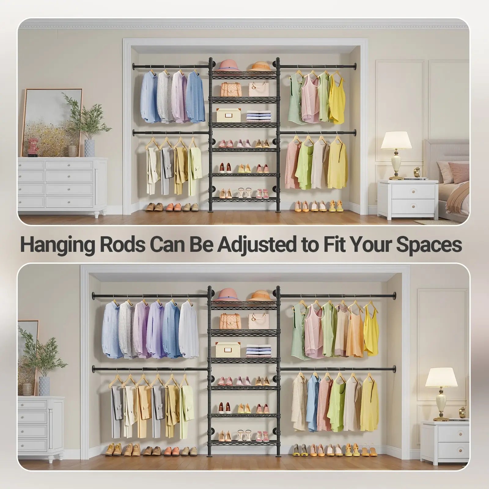 Timate S3X Wall Mounted Expandable Clothes Rack