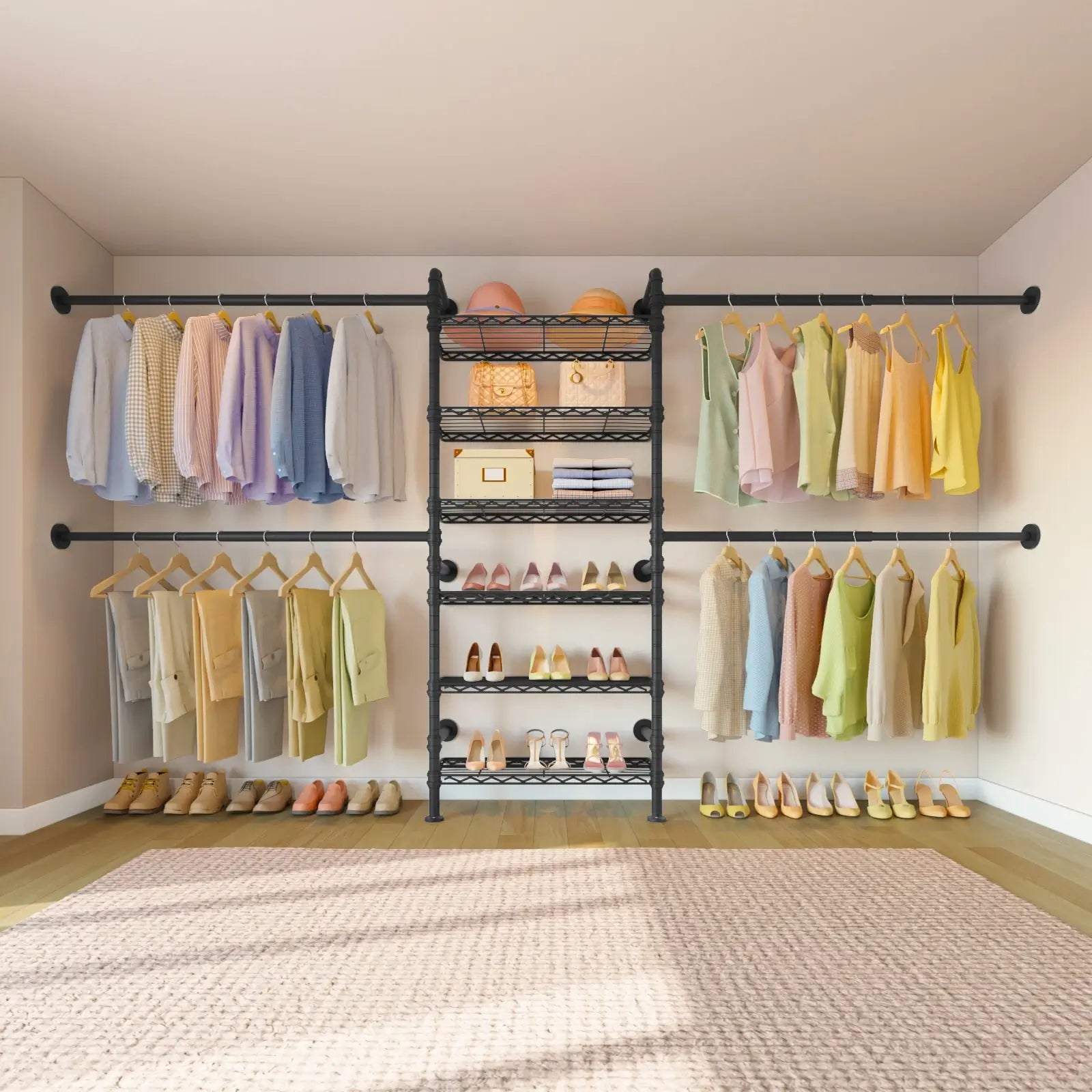 Timate S3X Wall Mounted Expandable Clothes Rack
