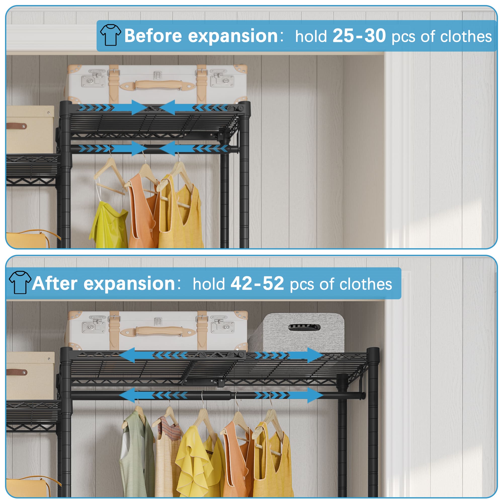 VIPEK X2 Expandable Clothes Rack