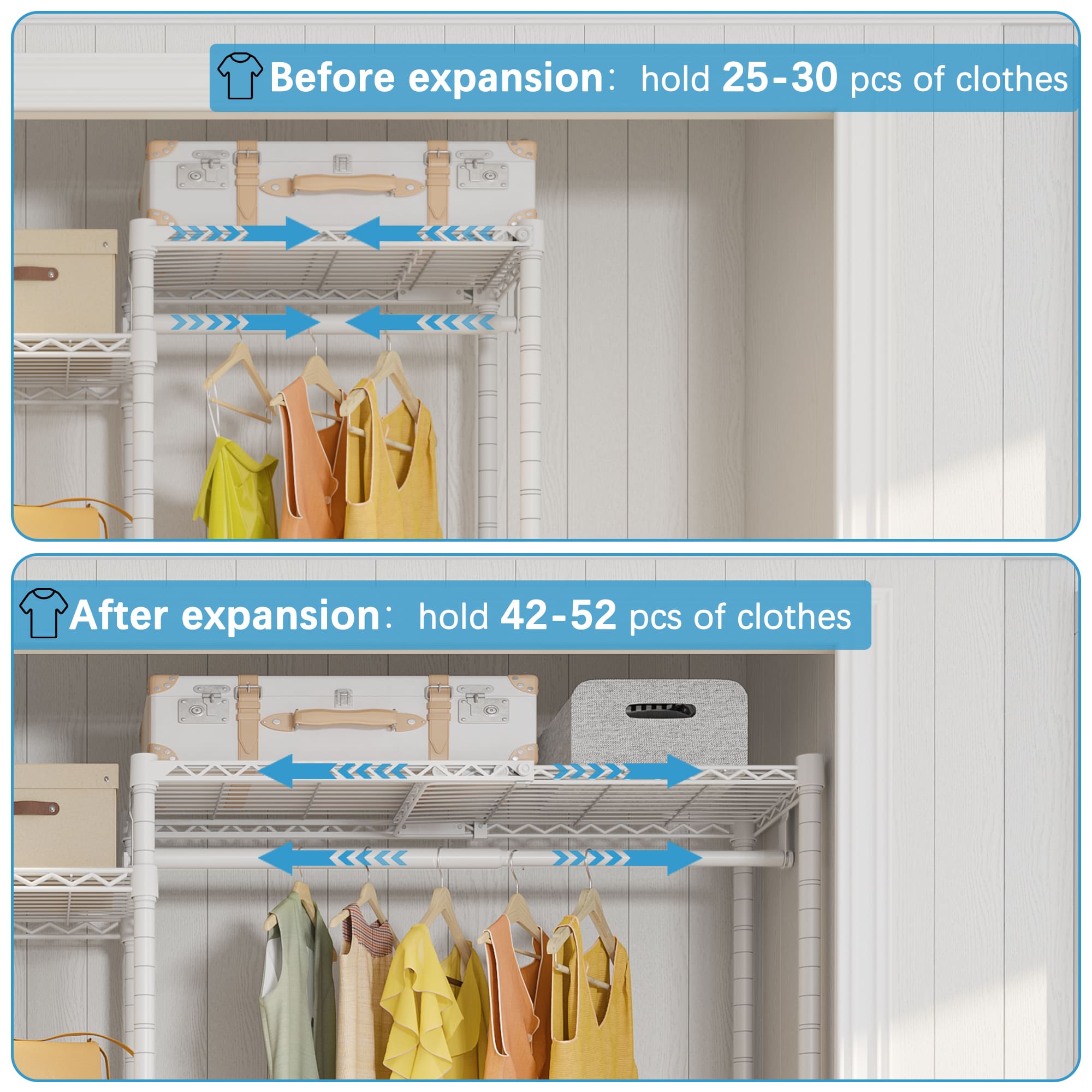 VIPEK X2 Expandable Clothes Rack