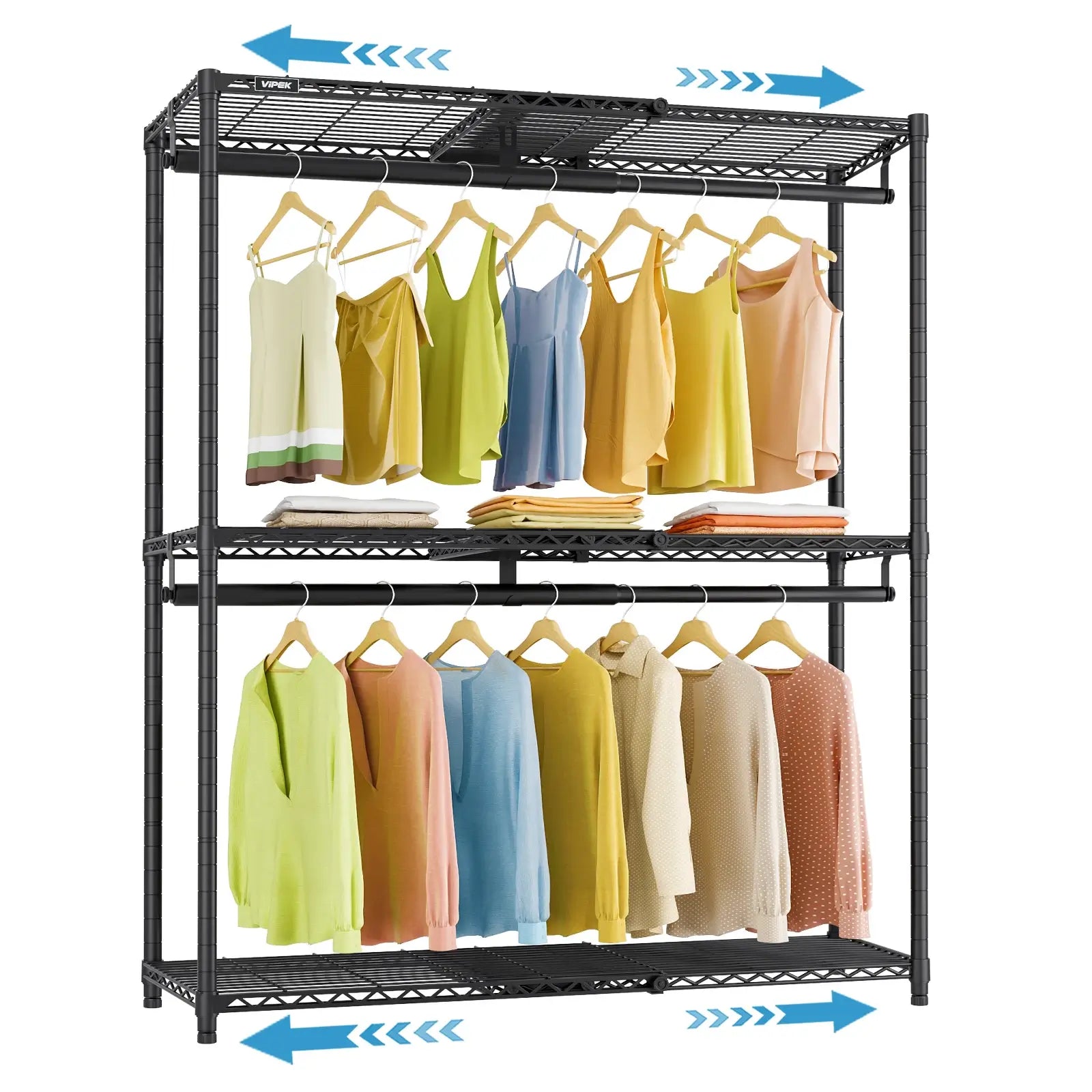 VIPEK X1 Plus Expandable Clothes Rack, Black