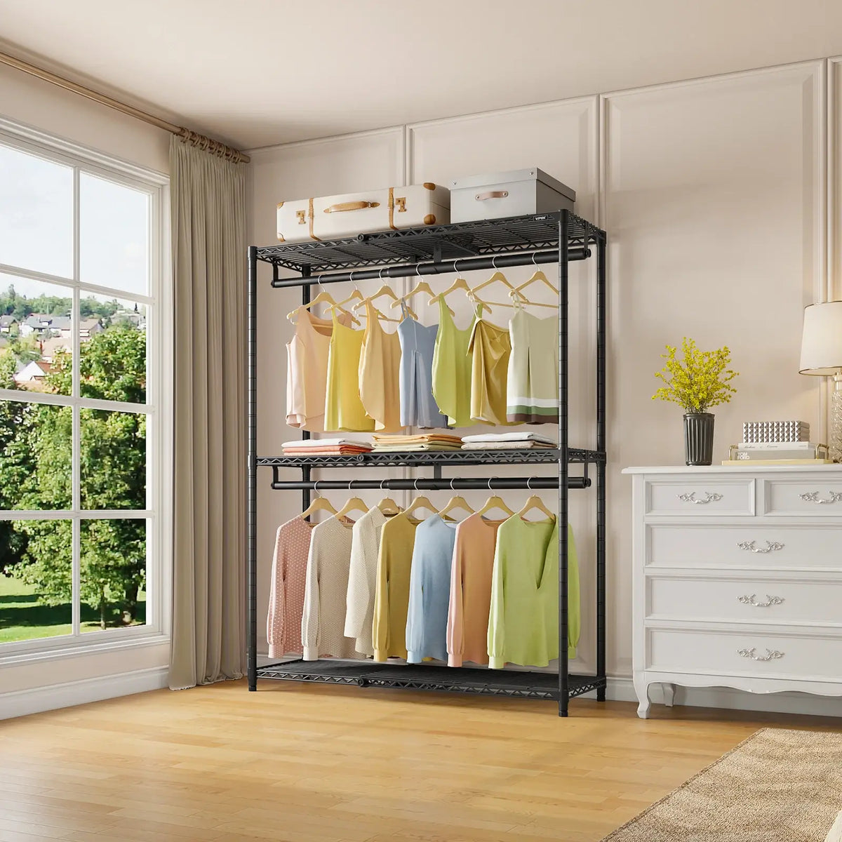 VIPEK X1 Plus Expandable Clothes Rack, Black
