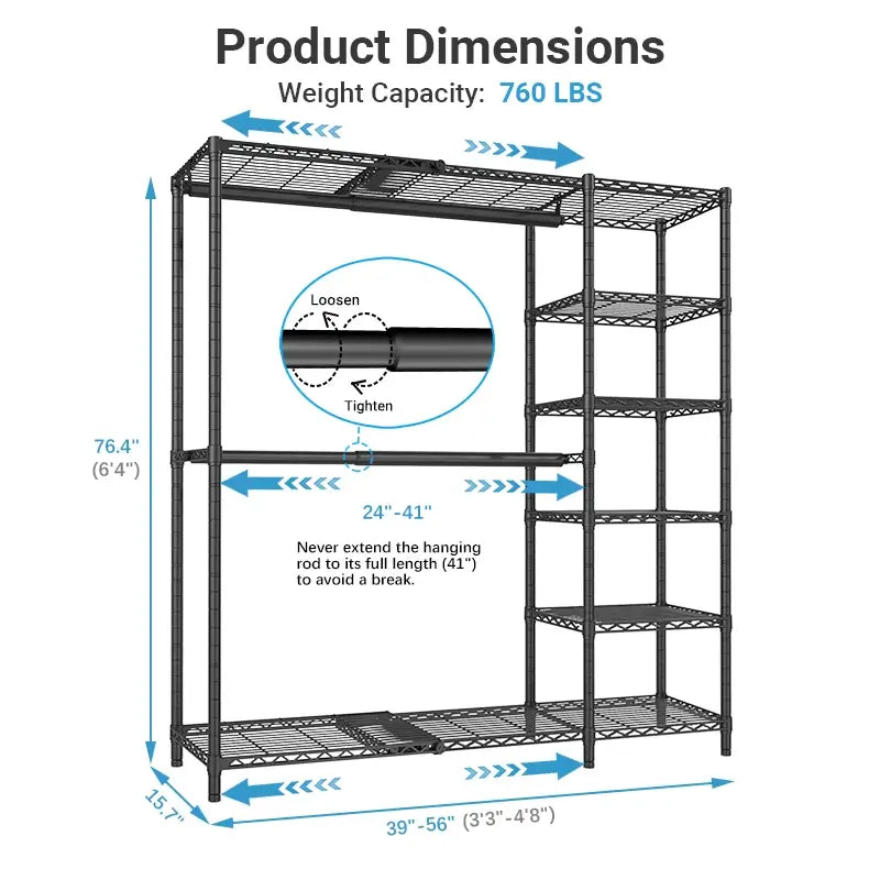 VIPEK X2 Expandable Clothes Rack