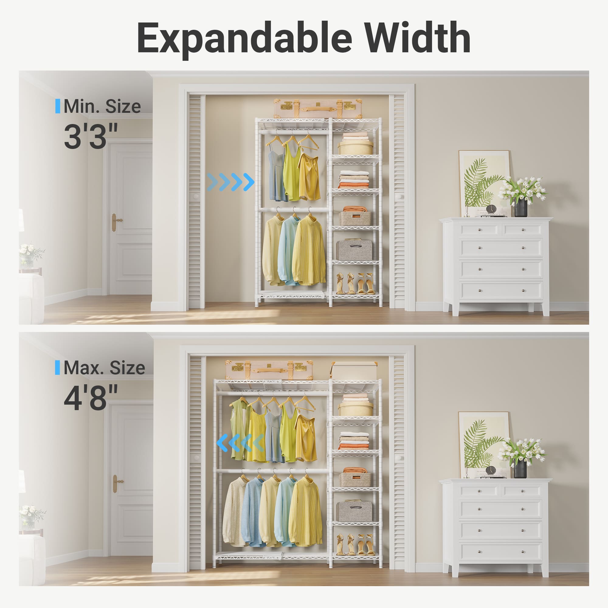 VIPEK X2 Expandable Clothes Rack