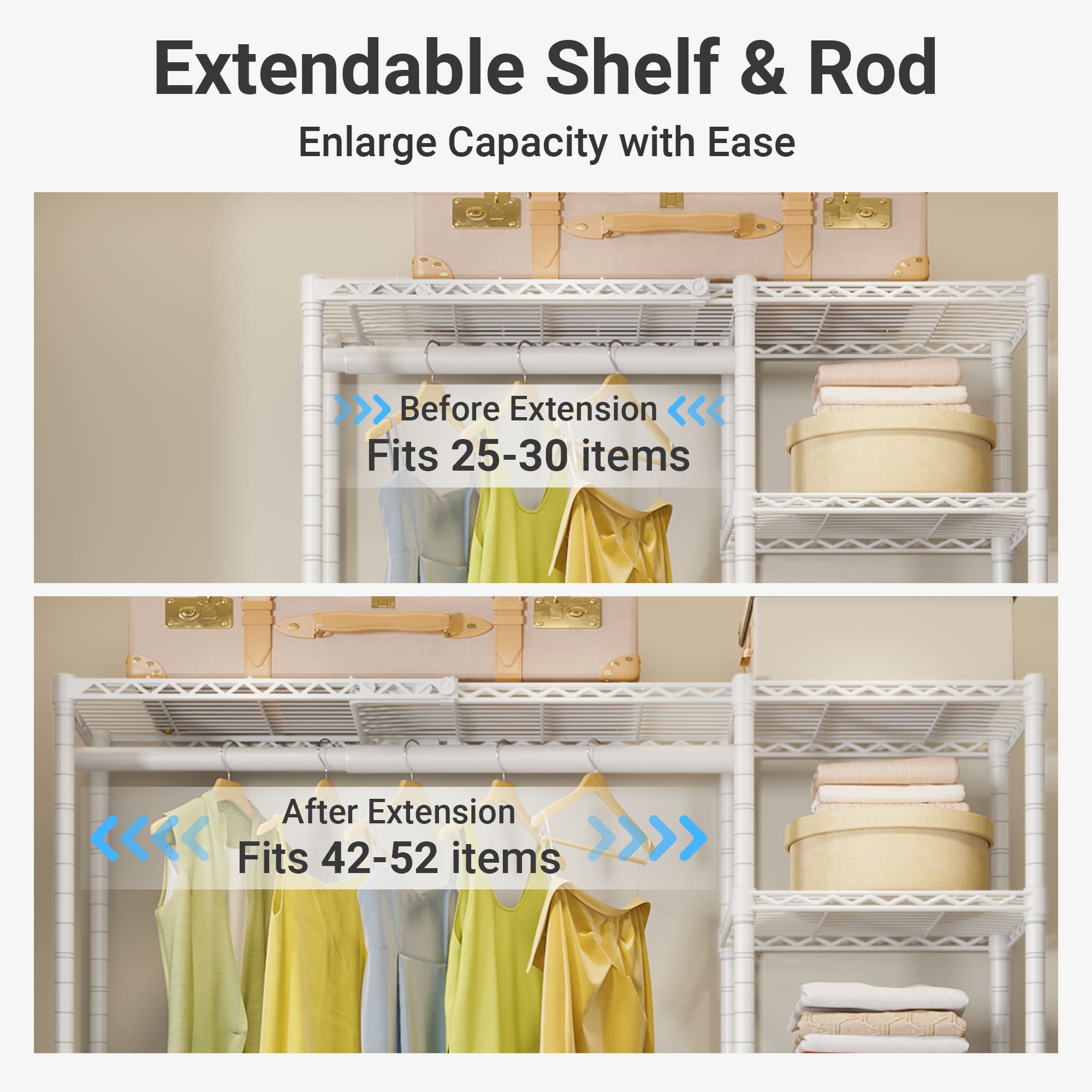 VIPEK X2 Expandable Clothes Rack