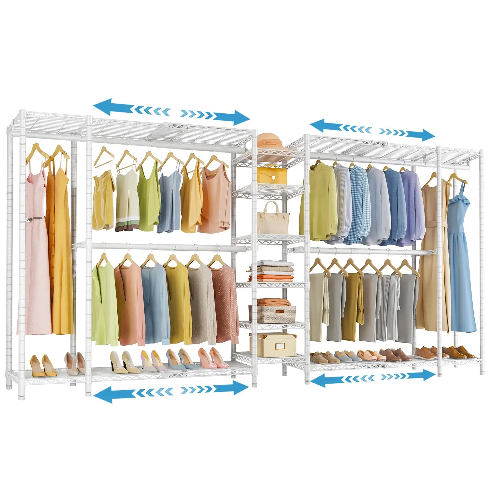 VIPEK X5 Expandable Clothes Rack, White