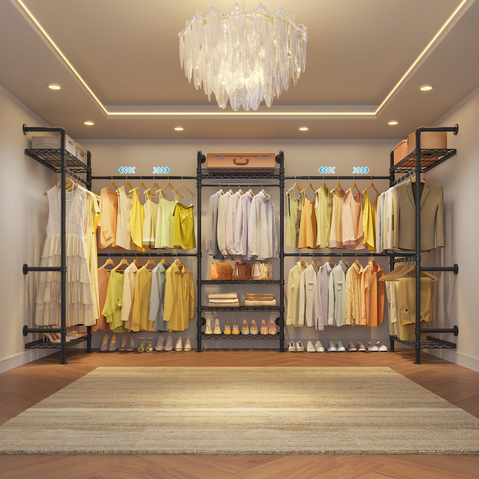 Timate U5 Wall Mounted Expandable Clothes Rack