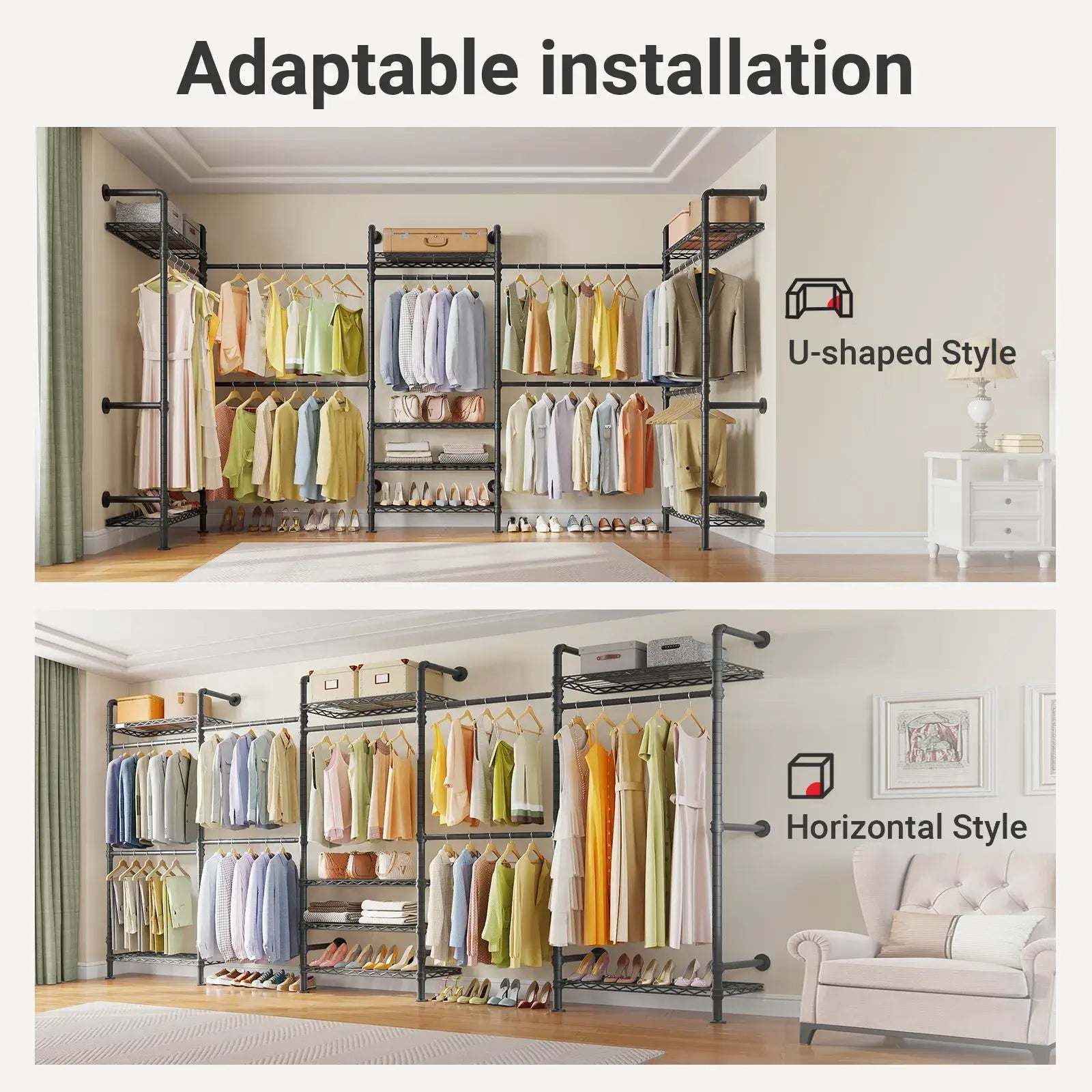Timate U5 Wall Mounted Expandable Clothes Rack