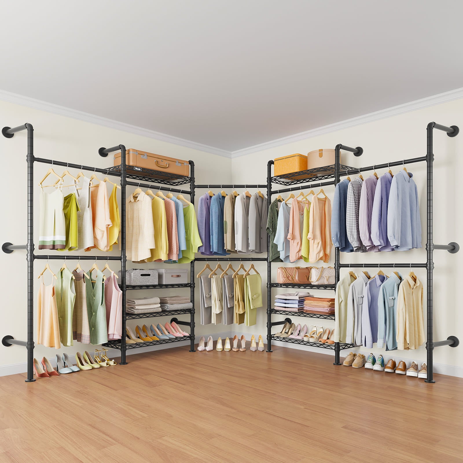Timate L5 Wall Mounted Expandable Clothes Rack