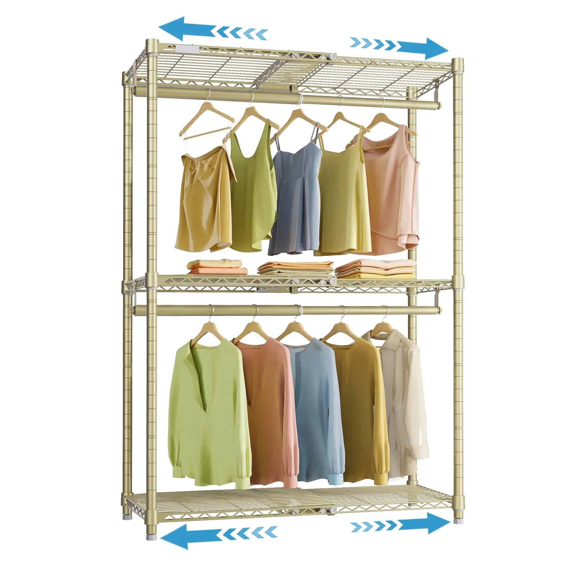VIPEK X1 Expandable Clothes Rack, Gold