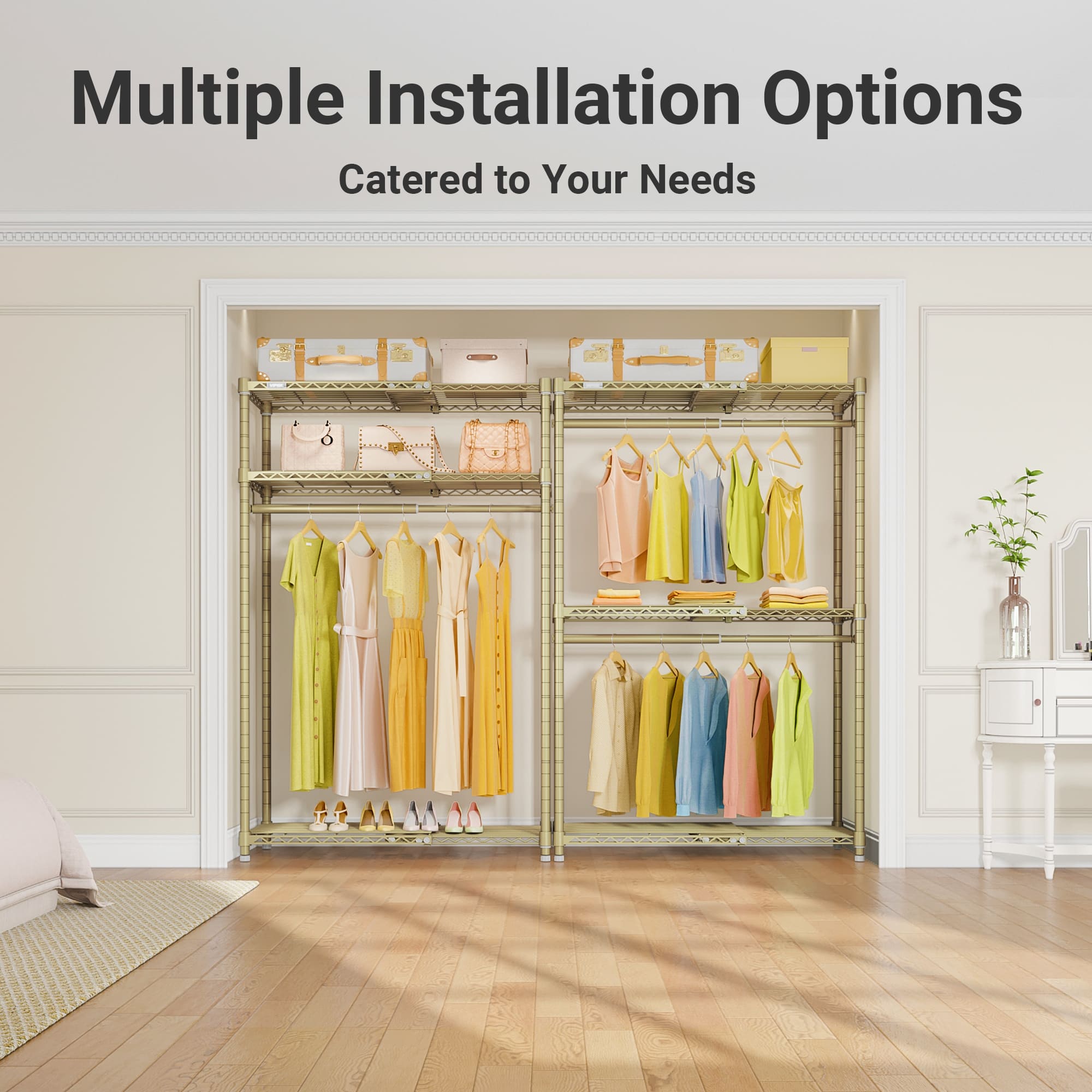 VIPEK X1 Expandable Clothes Rack - Gold