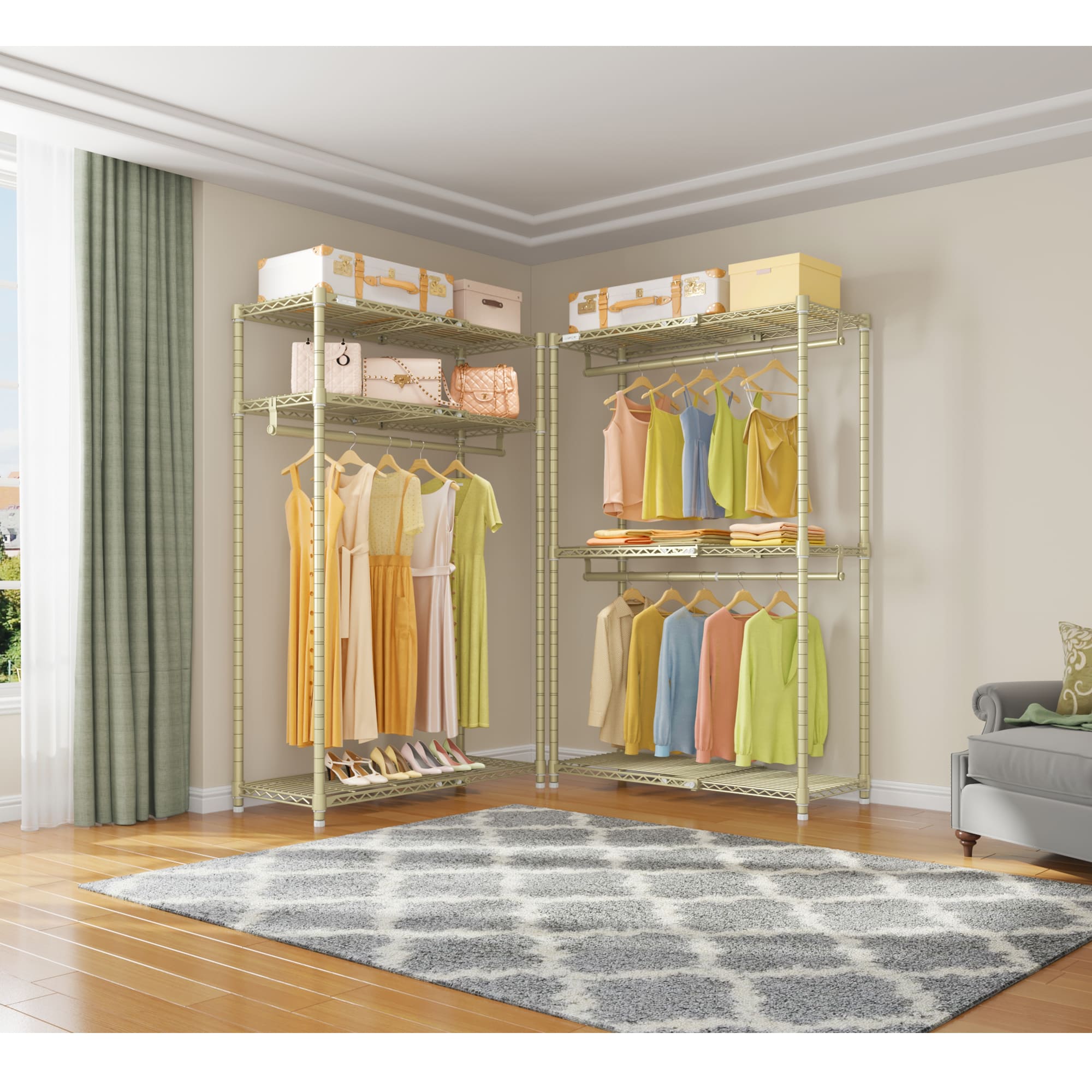 VIPEK X1 Expandable Clothes Rack - Gold