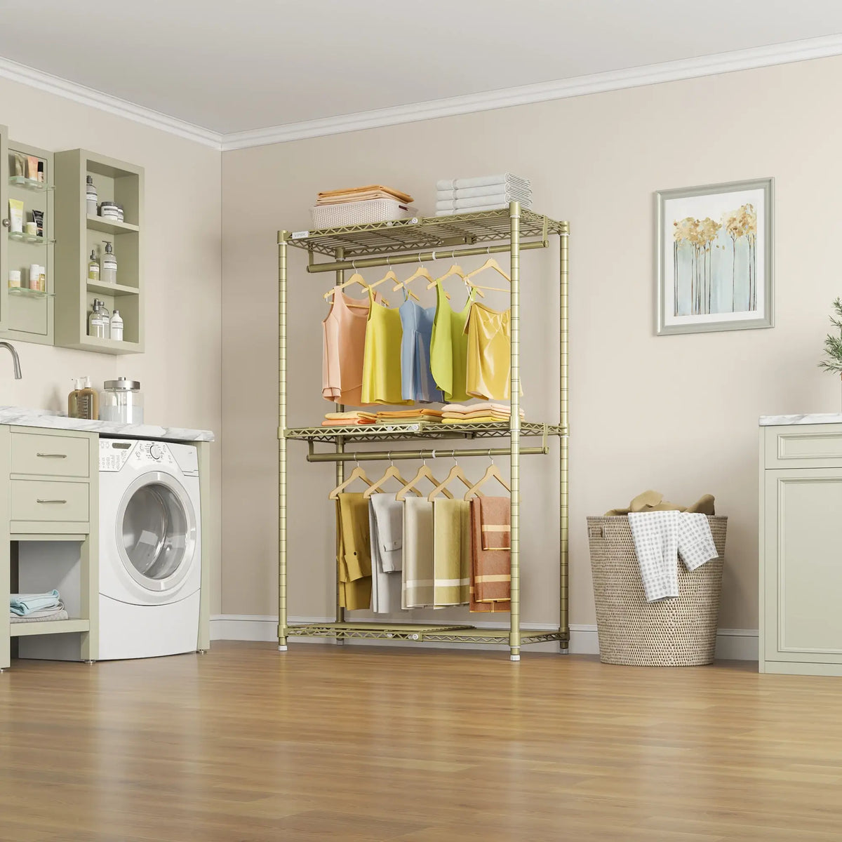 VIPEK X1 Expandable Clothes Rack, Gold