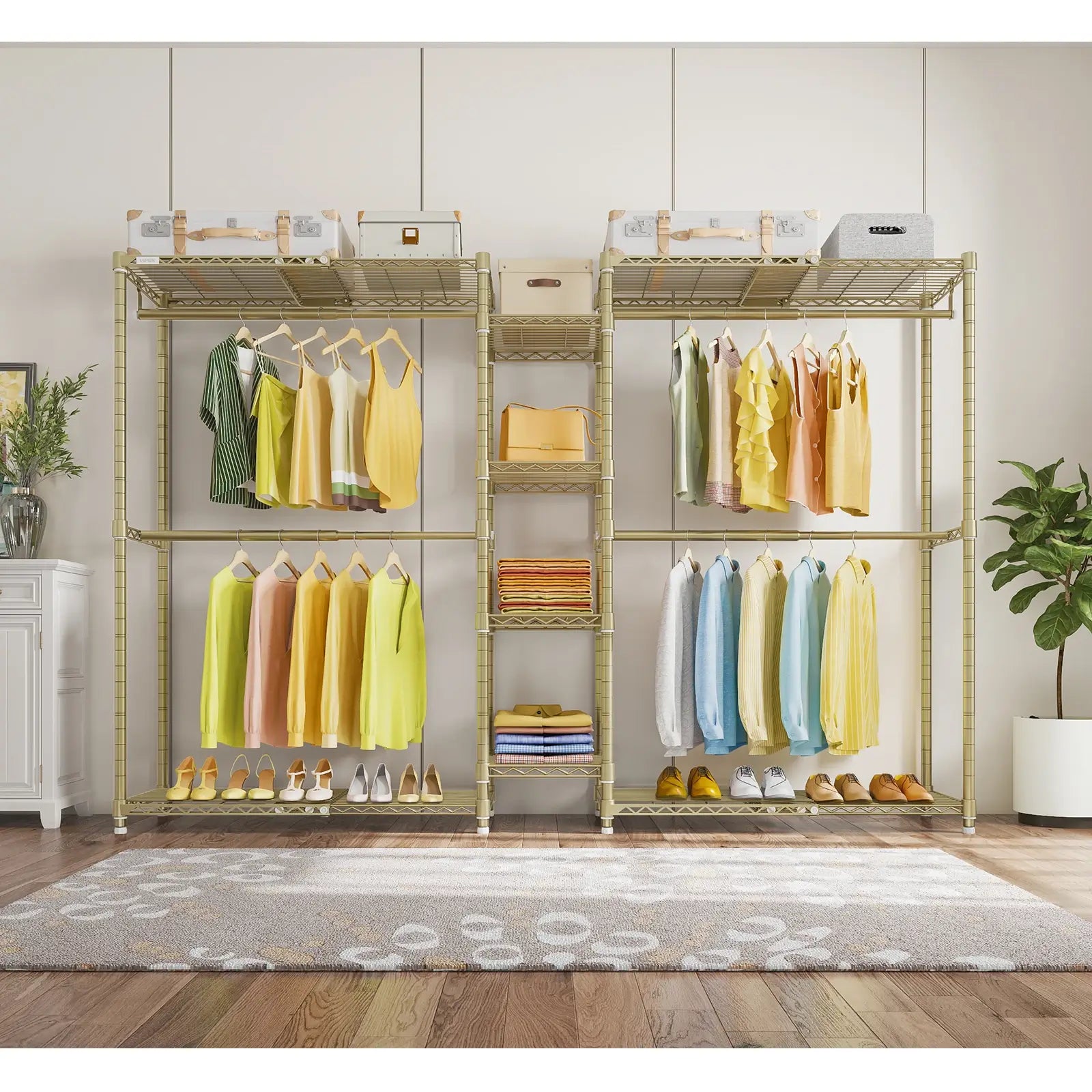 VIPEK X3 Expandable Clothes Rack, Gold