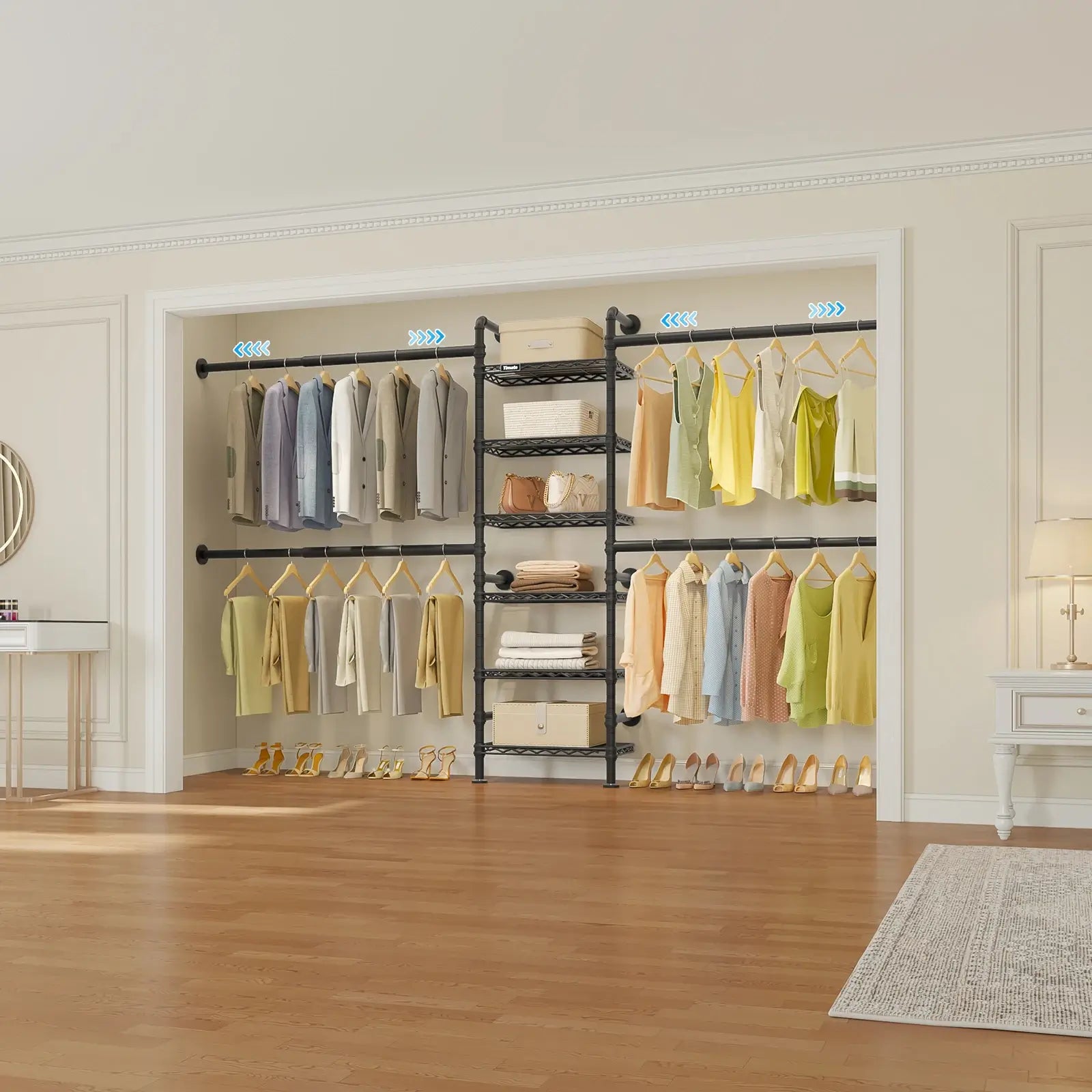 Timate S3X Wall Mounted Expandable Clothes Rack