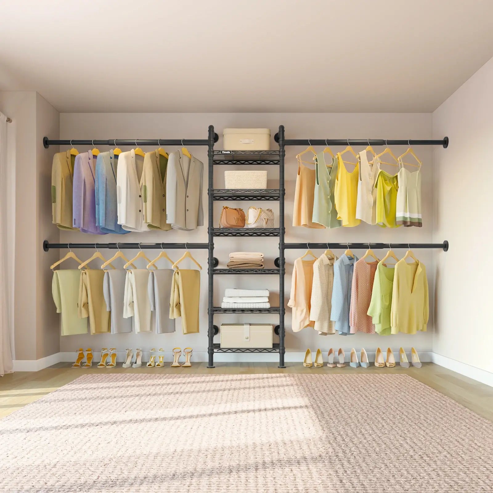 Timate S3X Wall Mounted Expandable Clothes Rack